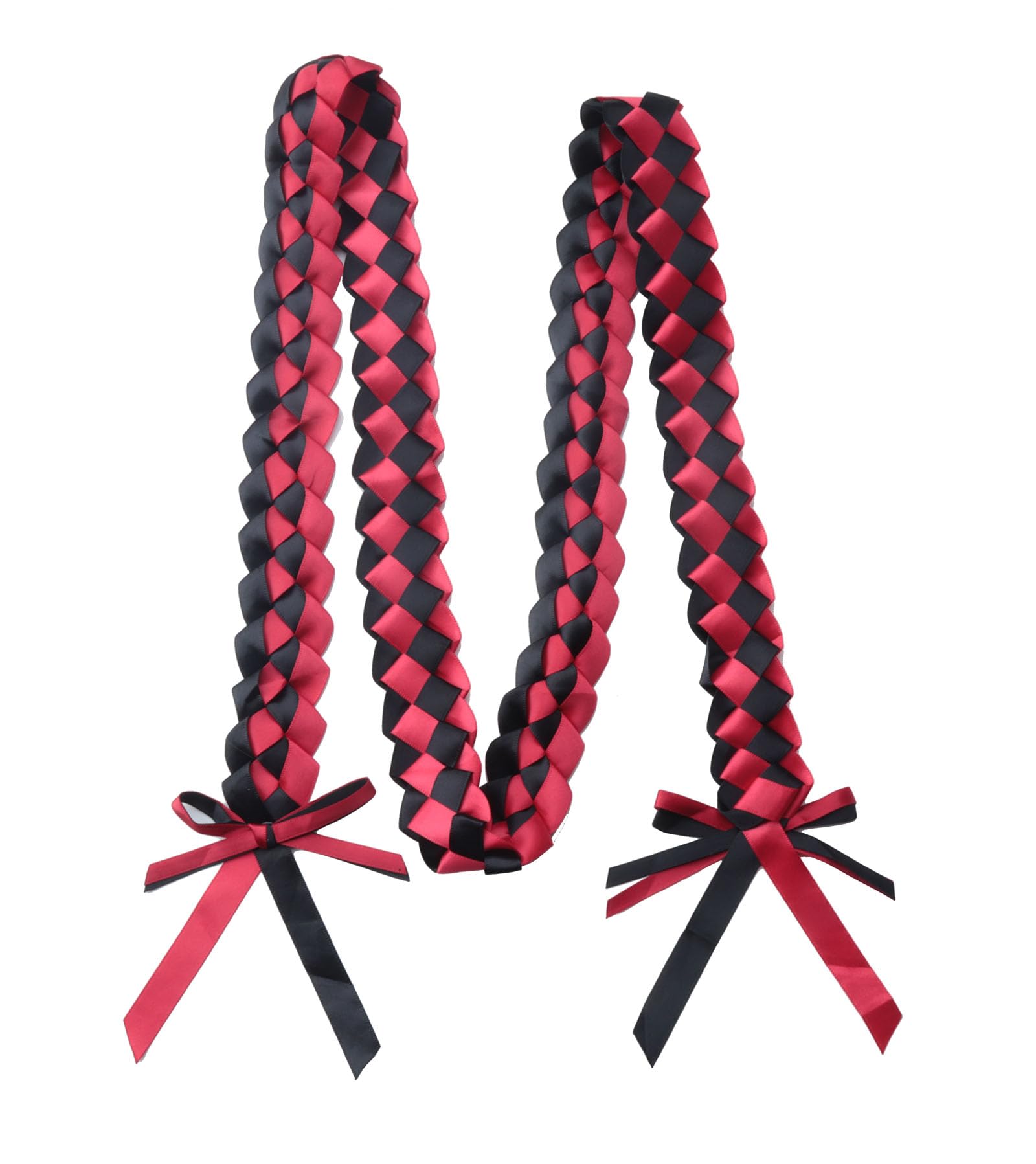 2023 Graduation Ribbon Lei Necklace - Soft Braided Hawaiian Style Graduation Accessories for Women & Men - Perfect for High School & College Grad Parties, Commencement Ceremonies & Celebrations