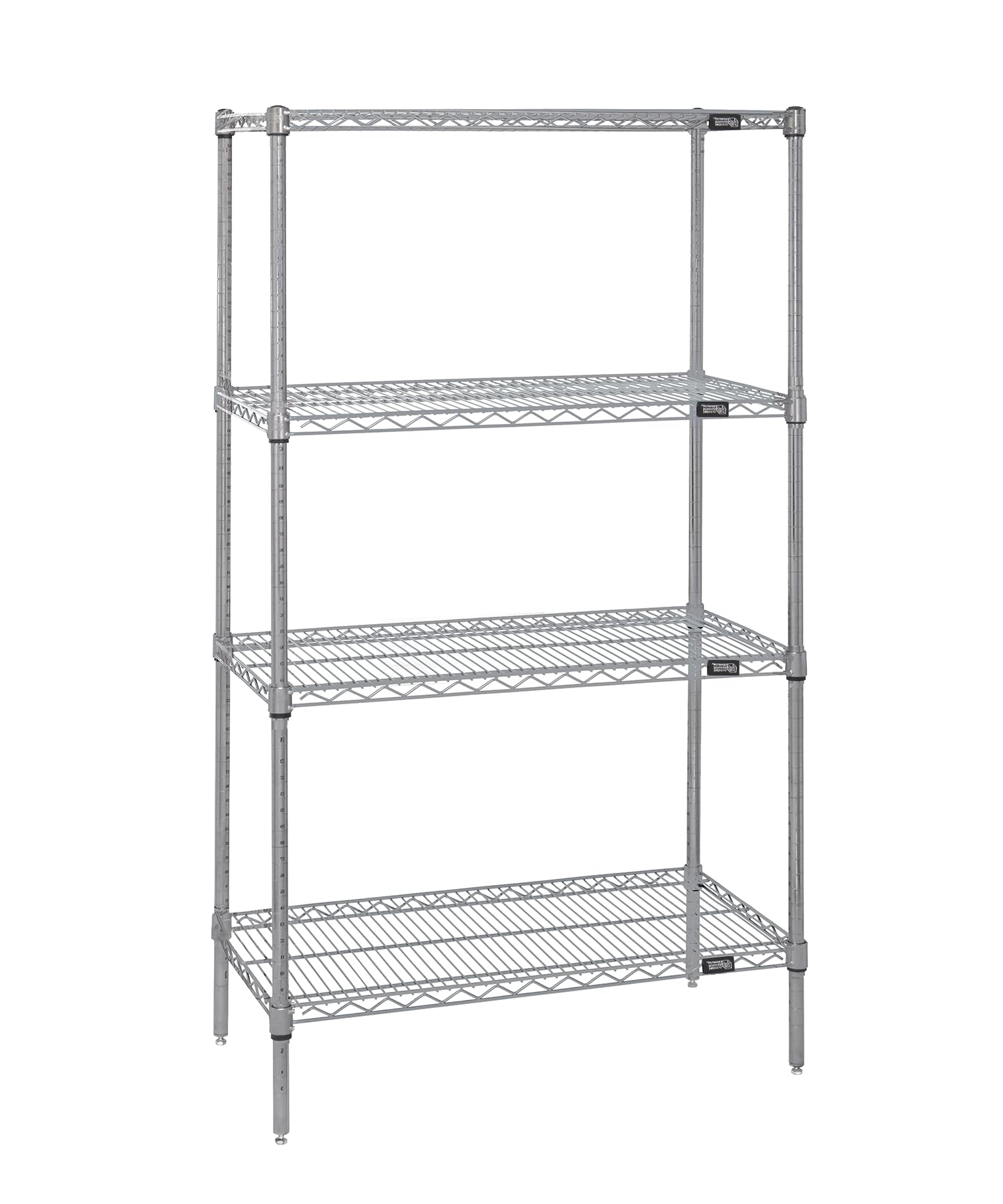 Quantum Storage Systems WR63-1860S Starter Kit - 4-Tier Stainless Steel Wire Shelves (63