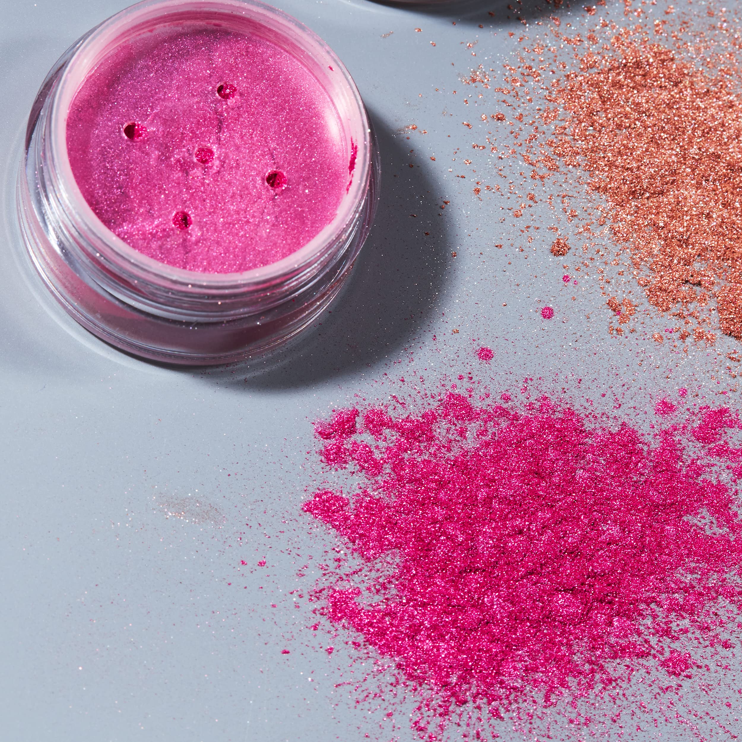 Matte Metallic Pigment Loose Face Powder - Cosmic Moon Pearlescent Makeup Powder | Eye Shadow & Highlighter for Face, Eyes & Body | Vegan Cruelty-Free Mineral Makeup | Perfect for Festival, Rave & Night Out Looks (Box Set)