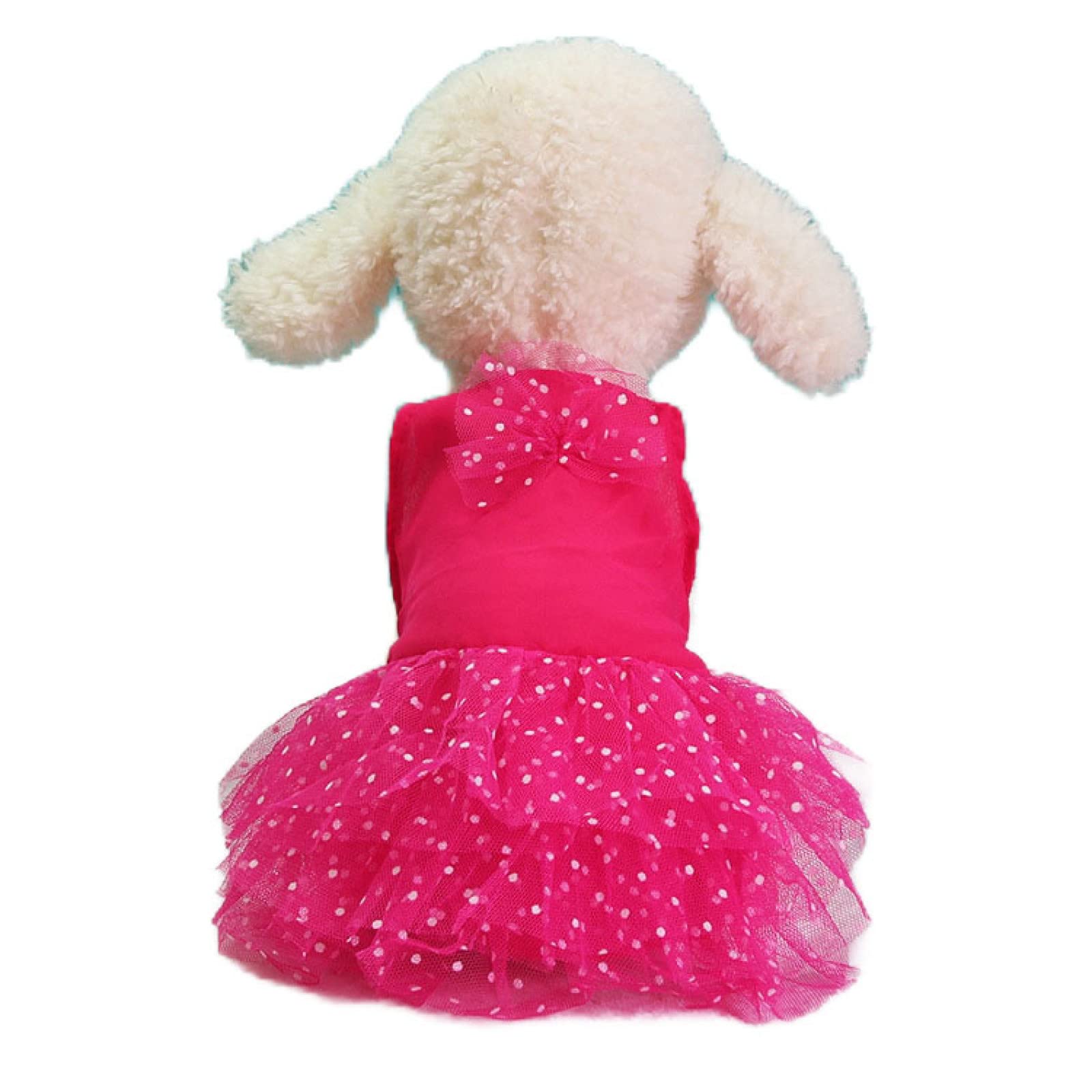 Classic Tulle Dog Wedding Dress - Spring Summer Pet Clothes for Small Dogs, Solid Skirt Puppy Princess Gown | Perfect for Weddings, Parties & Special Occasions