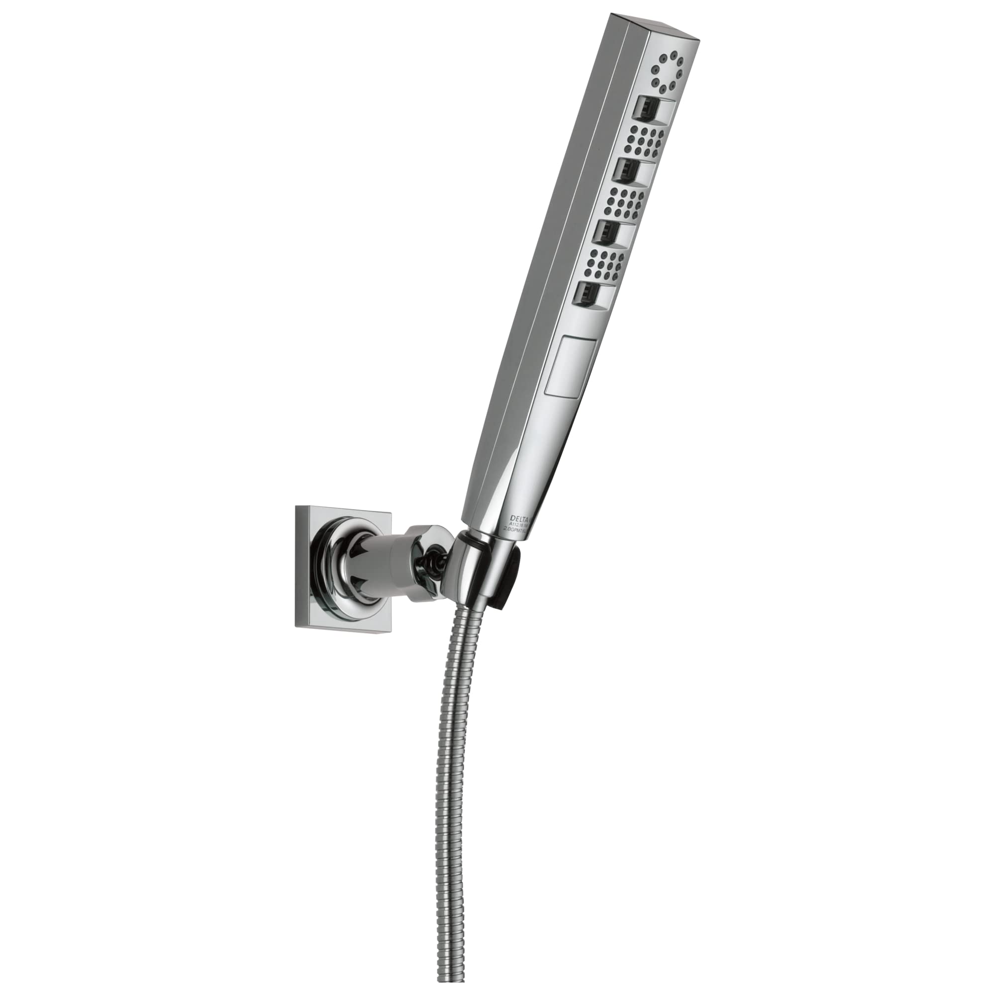 Delta Faucet Tetra H2Okinetic Handheld Shower Head with Hose - Chrome Finish, Detachable Shower Head with Lumicoat Technology (Model 55140-PR) - Perfect for Bathroom Renovation, Spa-Like Shower Experience, and Water-Saving Home Upgrades