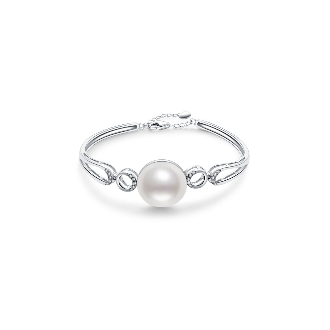 18K Gold Diamond & Edison Pearl Bracelet for Women - Elegant Luxury Jewelry Gift for Anniversary, Birthday, Wedding | Perfect for Formal Events & Special Occasions