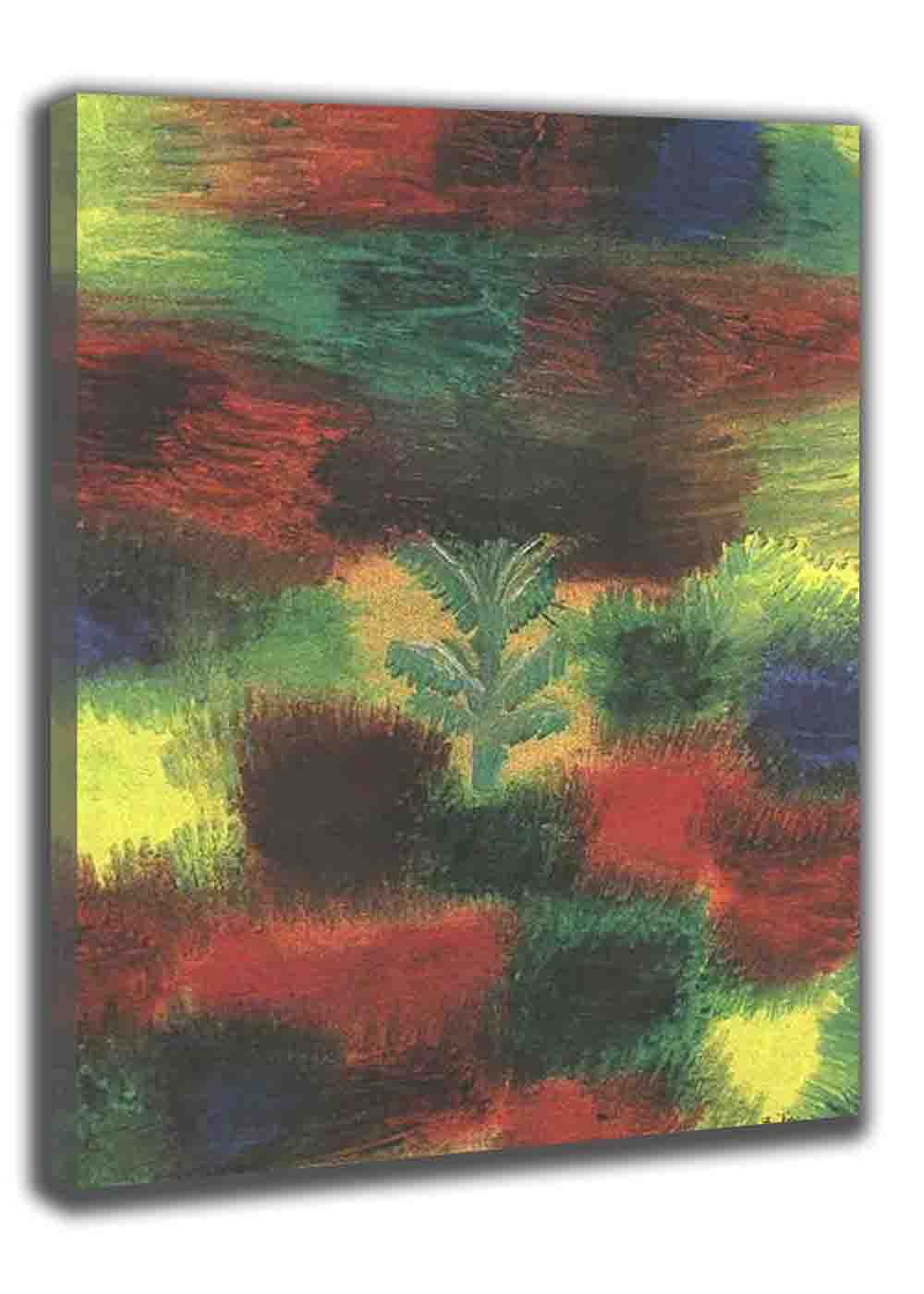 Paul Klee 'Little Tree Amid Shrubbery' Framed Oil Painting Reproduction - 30x41 Inch Canvas Wall Art for Living Room, Bedroom & Office Decor | Premium Home Decoration Gift for Art Lovers (75x105cm With Frame) - Perfect for Modern Interiors, Housewarming & Art Collections