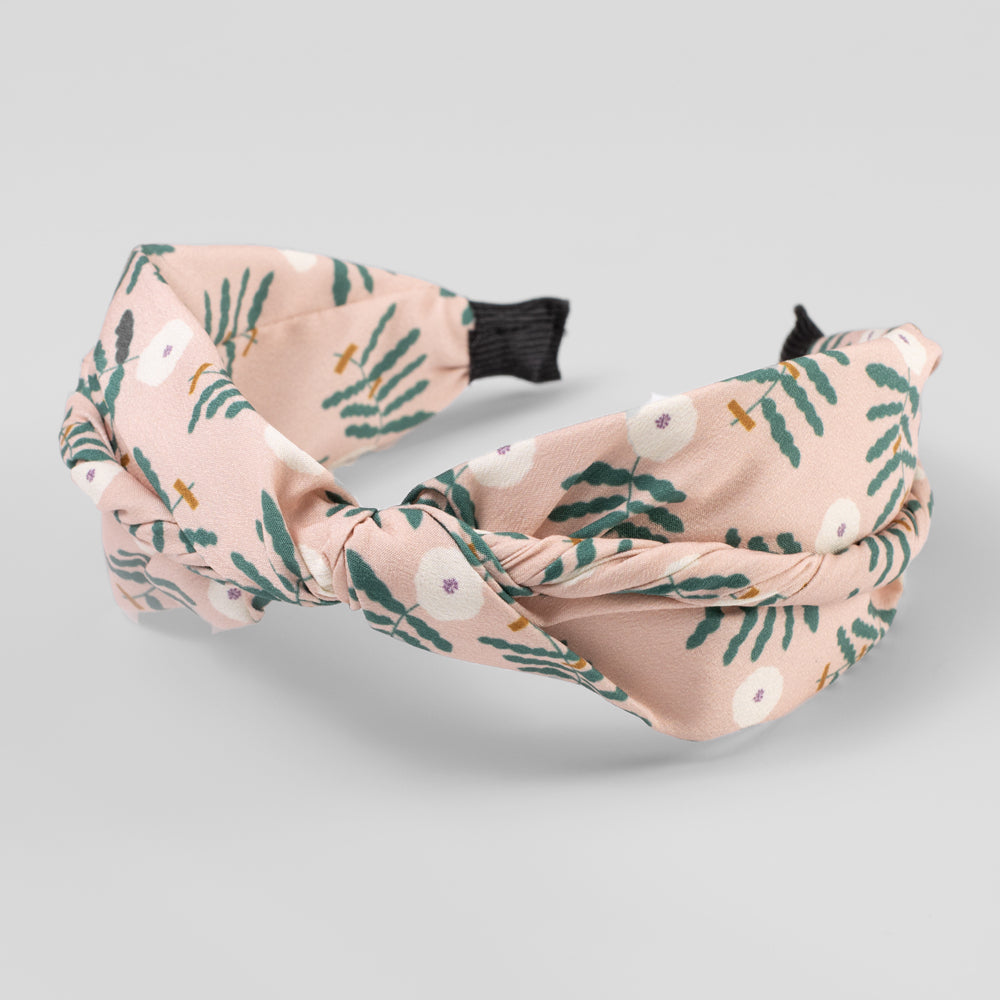 Handmade Floral Print Headband for Women - Soft Fabric Hair Accessories for Girls, Brides, Yoga, Running & Outdoor Activities