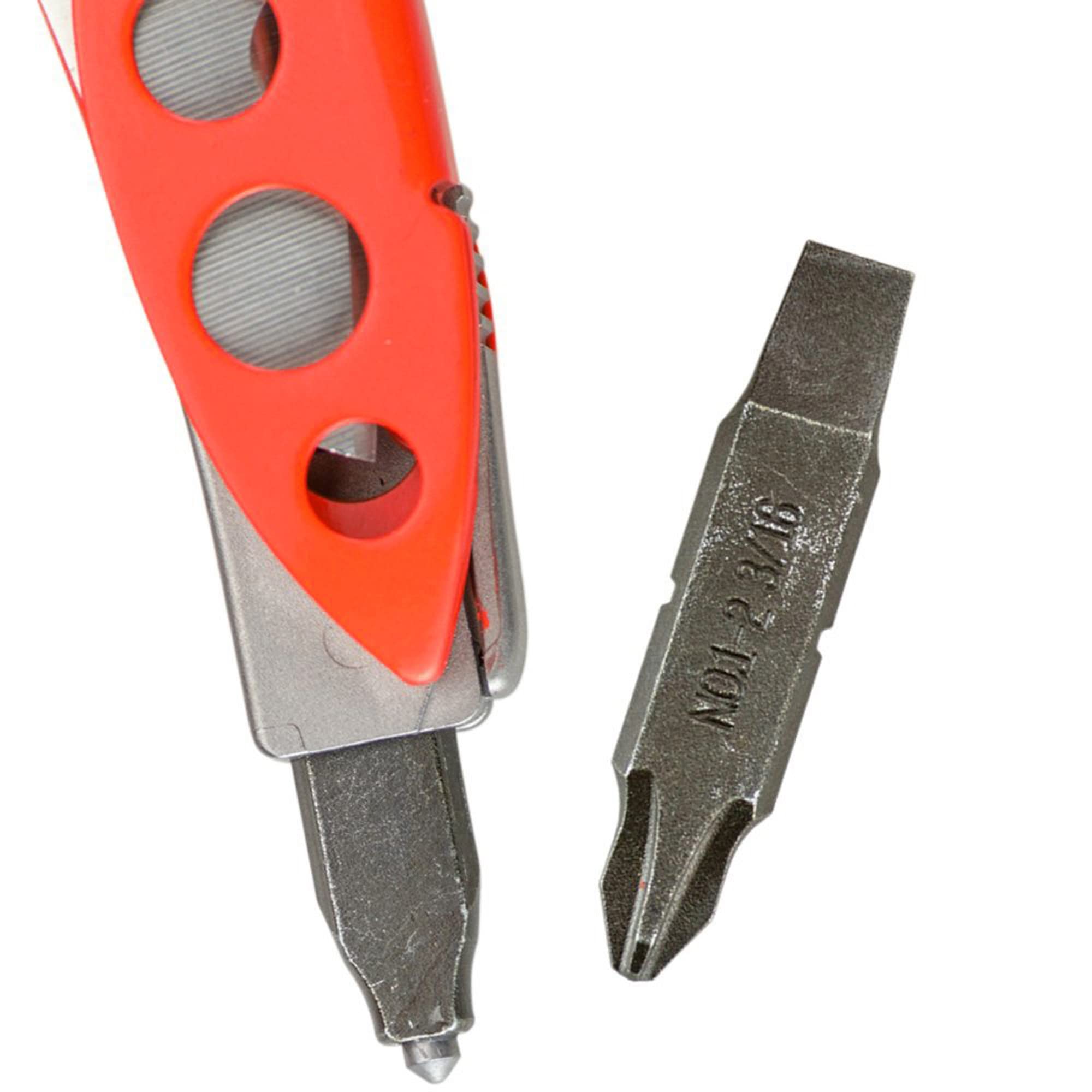 **LEATHERMAN Skeletool RX Multitool with Serrated Knife & Glass Breaker - Compact & Lightweight for Outdoor, Camping, Hiking & Emergency Use (Red)**
