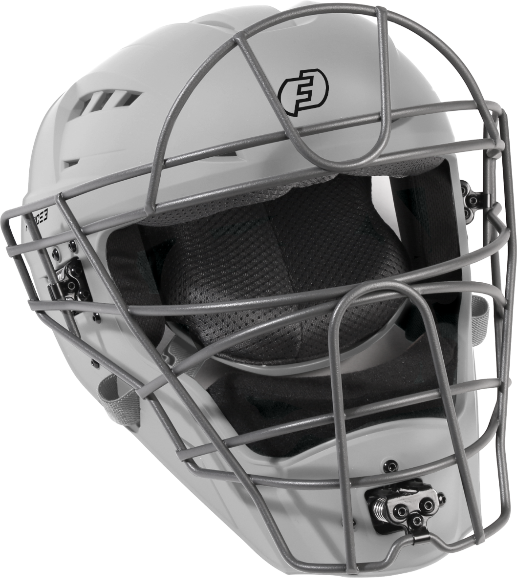 FORCE3 XS3® PRO Catchers Helmet - NOCSAE Certified Matte Baseball Helmet for Youth & Adult Players - Perfect for Baseball, Softball & Training Sessions