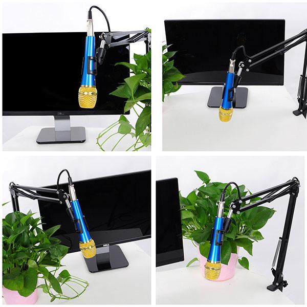Professional NB 35 Microphone Suspension Boom Scissor Arm Stand - Adjustable Desktop Studio Mic Mount for Podcasting, Streaming & Voice Recording - Perfect for Home Studios, Gaming Setups & Content Creators