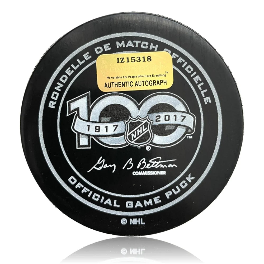 Deryk Engelland Autographed Vegas Golden Knights Inaugural Season Hockey Puck with COA - Perfect for NHL Collectors, Hockey Fans & Sports Memorabilia Displays