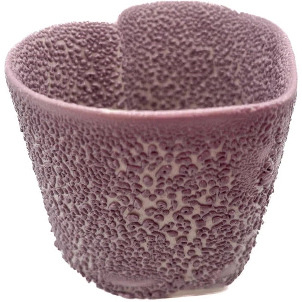 Ritual Glaze Ceramic Crawl Bowl - 5.6 Inch Handmade Purple Pottery for Incense, Meditation & Home Decor