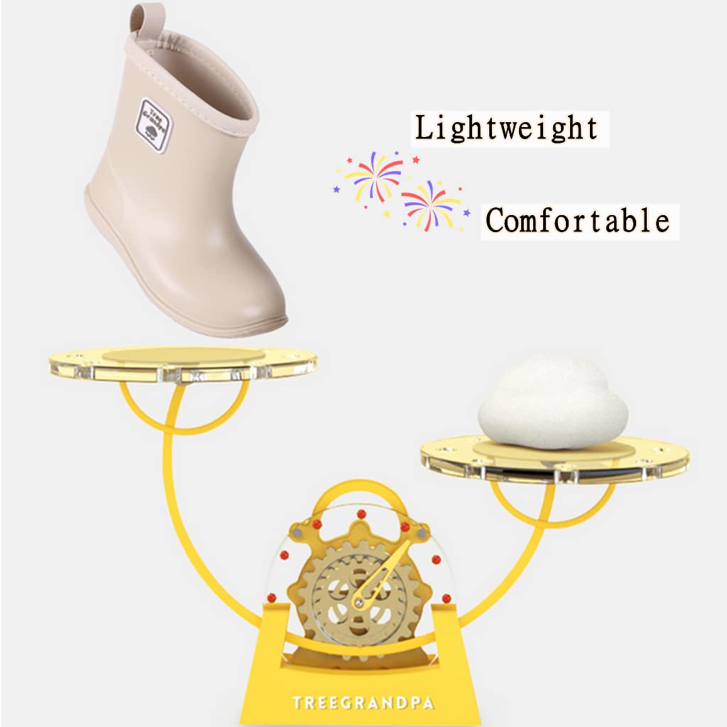 Toddler Rain Boots - Waterproof Lightweight Easy-On Baby Rain Shoes for Boys & Girls - Perfect for Puddle Jumping, Outdoor Play & Rainy Day Adventures
