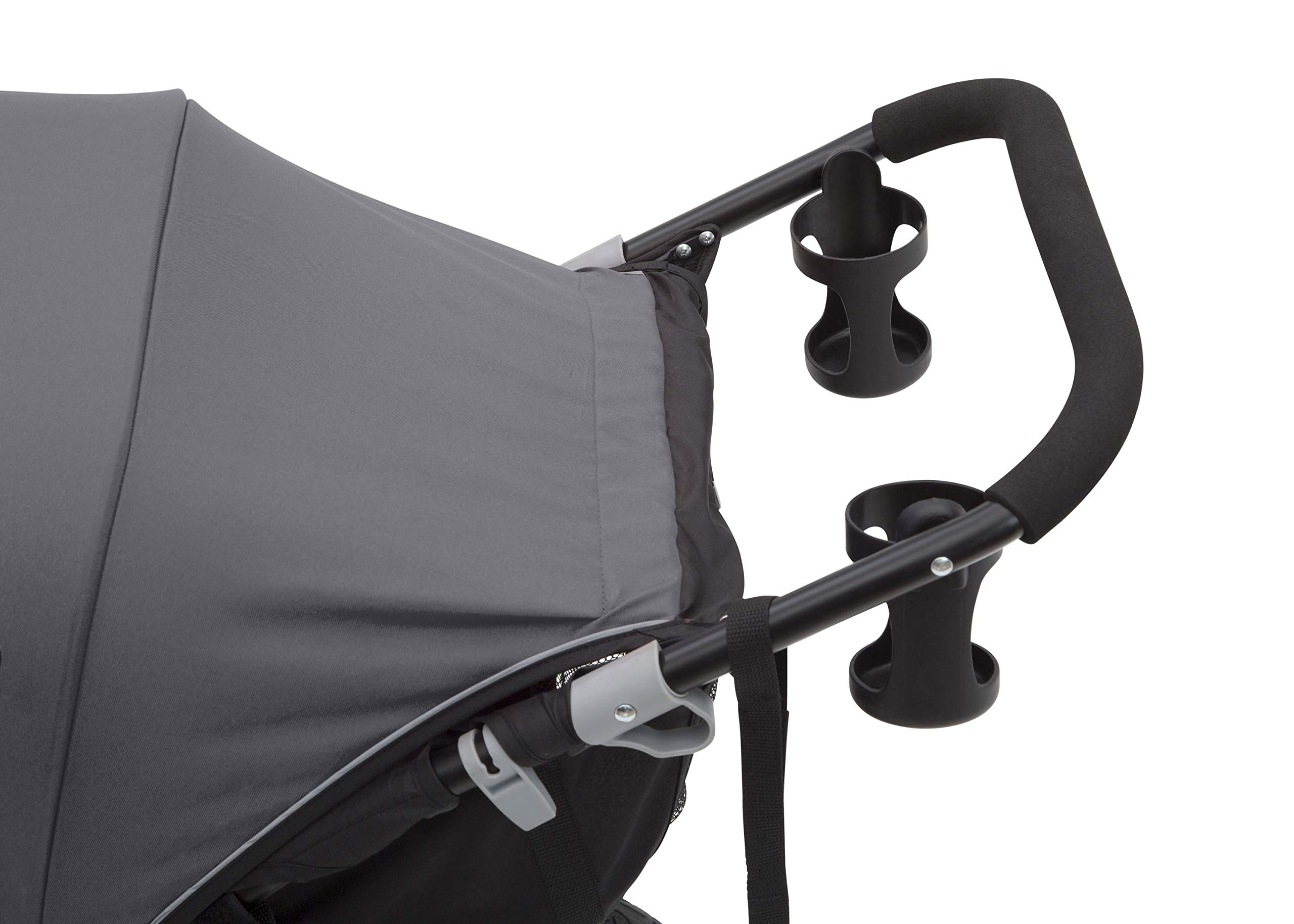 Delta Children Jeep Classic Jogging Stroller - Lightweight All-Terrain Baby Stroller with Adjustable Canopy, Grey | Perfect for Running, Walking & Outdoor Adventures with Your Baby