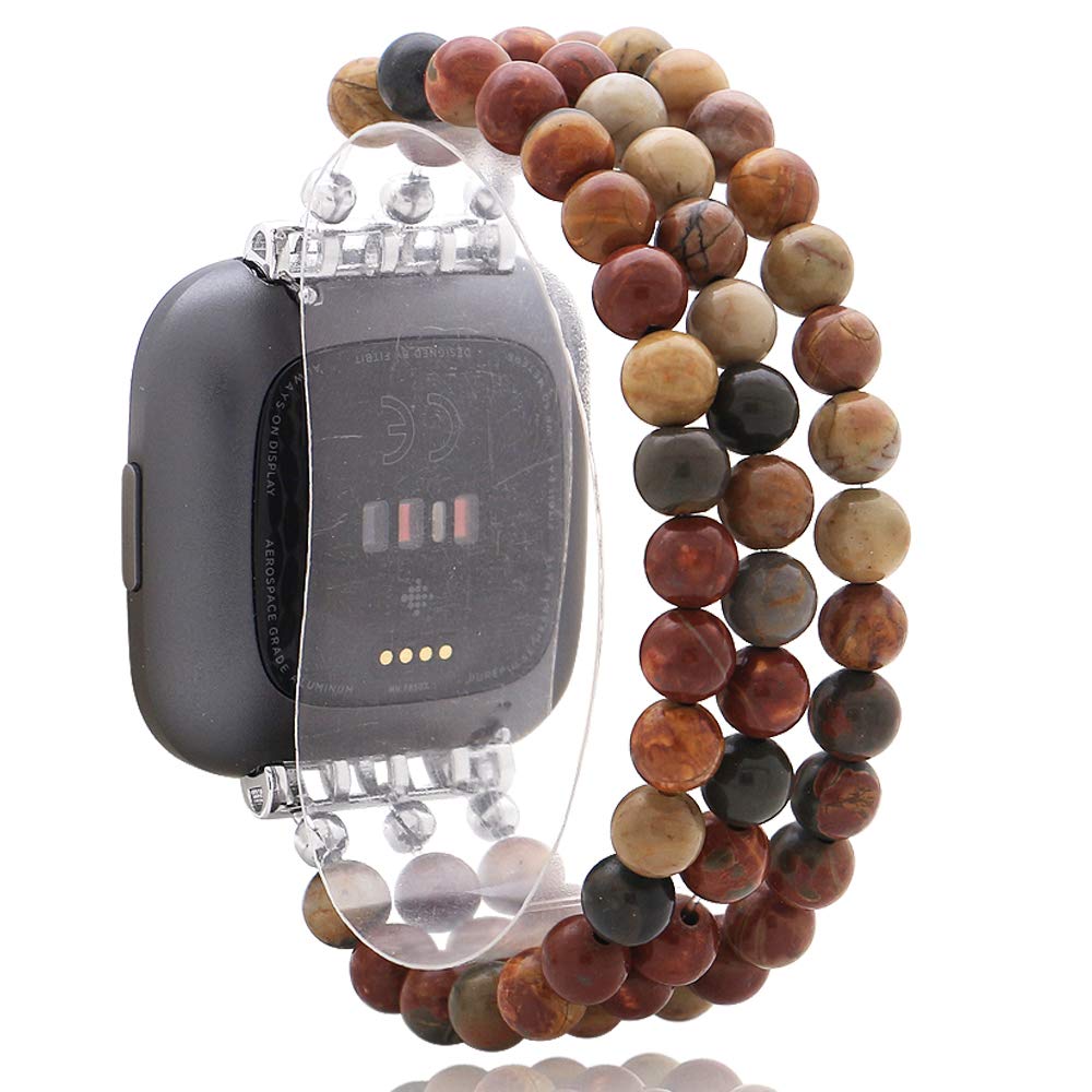 Fashionable & Durable Wristband Compatible with Fitbit Versa 2/Versa/Versa Lite - Soft Silicone Replacement Band for Workouts, Running & Daily Wear