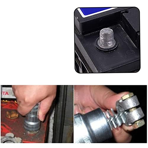 Battery Terminal and Post Cleaner Wire Brush Tool SF0193 - Heavy Duty Corrosion Removal for Car, Truck, Marine & RV Batteries - Perfect for Auto Maintenance & DIY Electrical Projects