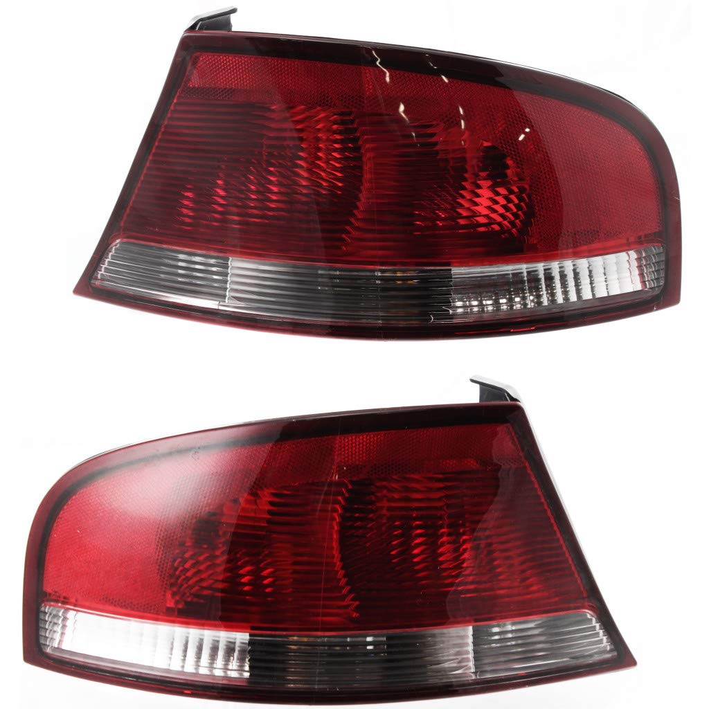 2001-2006 Chrysler Sebring Rear Tail Lights Pair - Driver & Passenger Side (CH2800166 CH2801166) - Replaces 4805353AB 4805352AB - Perfect for Car Restoration & Nighttime Safety Enhancement
