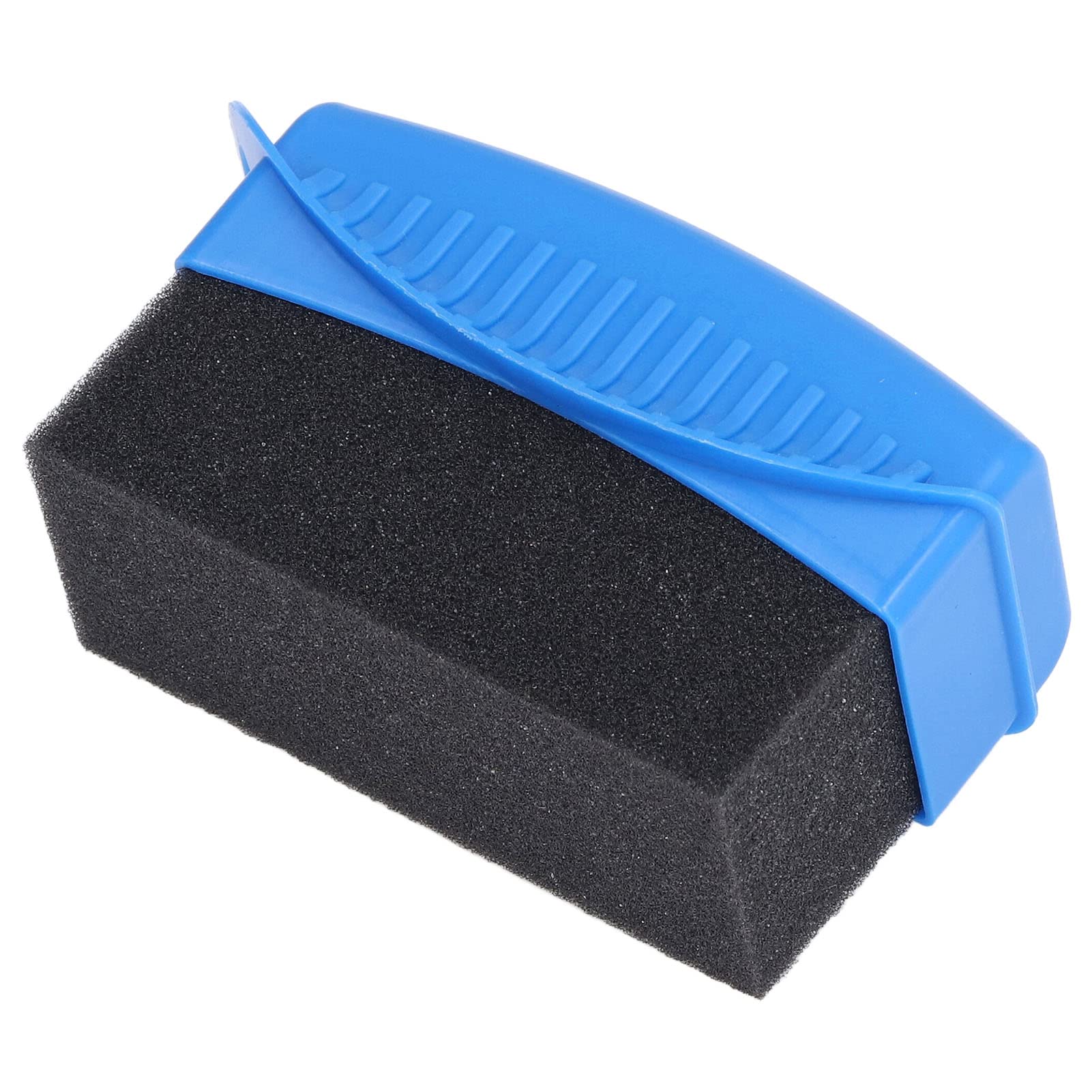 Premium Tire Contour Dressing Applicator Sponge Brush - Non-Slip Car Wheel Polishing & Waxing Tool for Auto Detailing (Blue) - Perfect for Car Wash, Tire Shine Application & Vehicle Maintenance