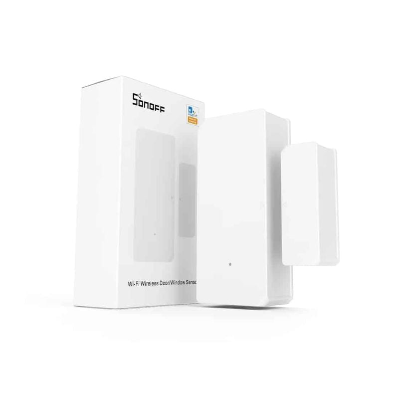 Sonoff DW2 WiFi Door & Window Sensor - White | Smart Home Security Alarm for Doors & Windows | Easy DIY Installation | Works with Alexa & Google Assistant