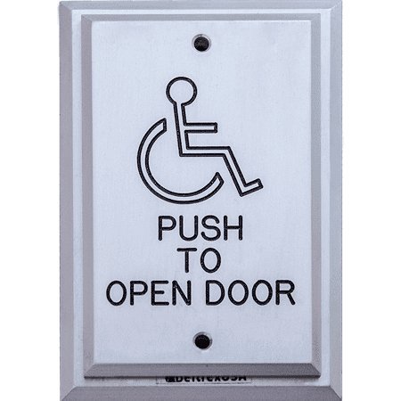 ADA Compliant Push to Open Door Switch with Handicap Logo - 3