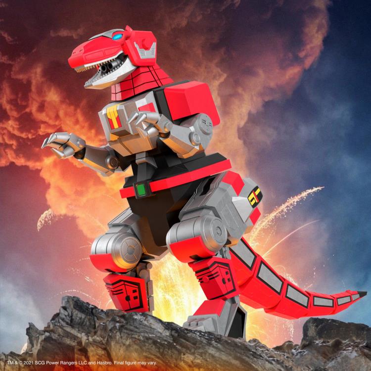 Mighty Morphin Power Rangers ULTIMATES! Tyrannosaurus Dinozord Action Figure - Collectible Toy for Fans & Collectors - Perfect for Display, Play, and Power Rangers Themed Parties