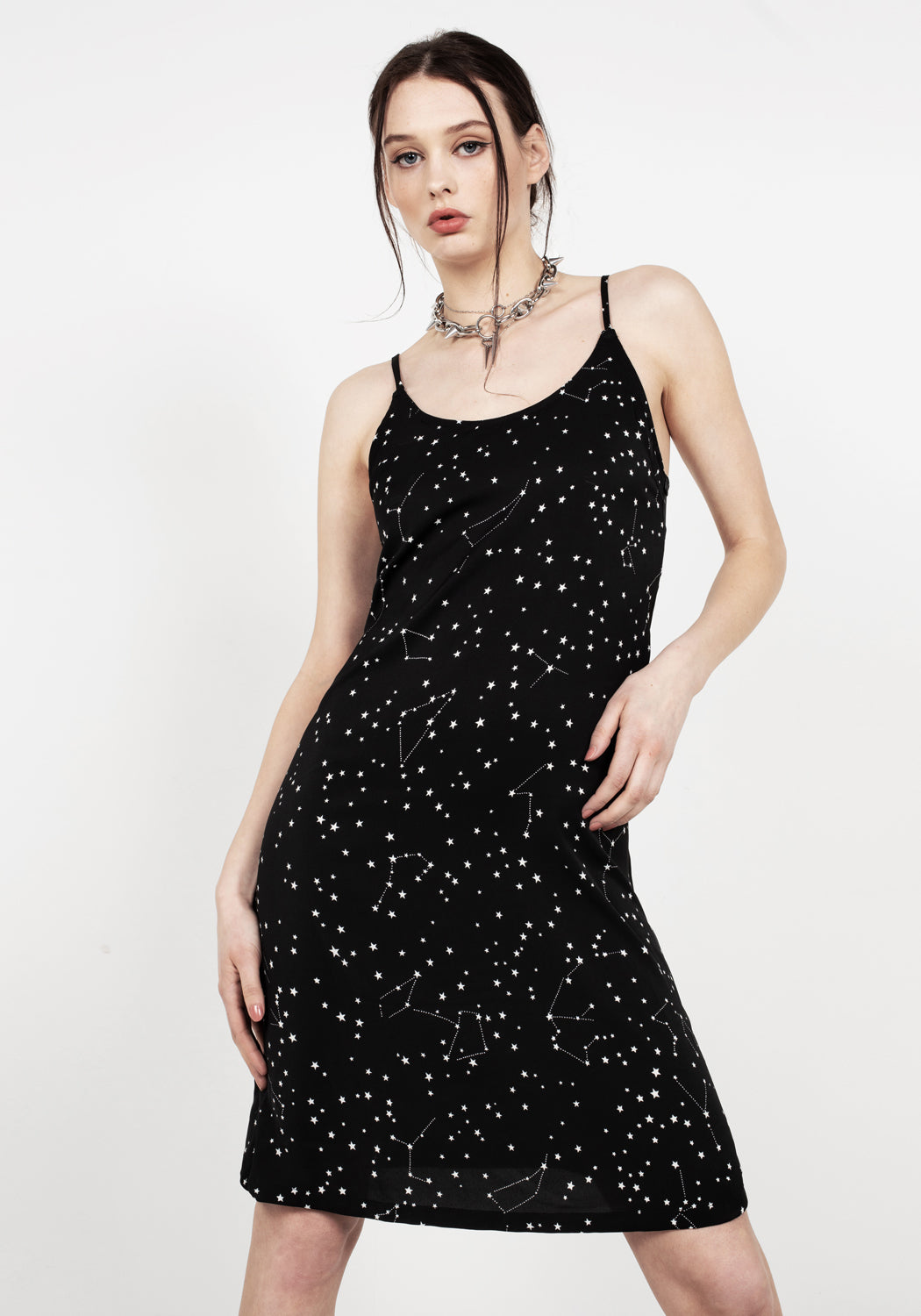 Celestial Midi Slip Dress - Elegant & Comfortable Women's Nightgown for Sleepwear, Loungewear & Special Occasions