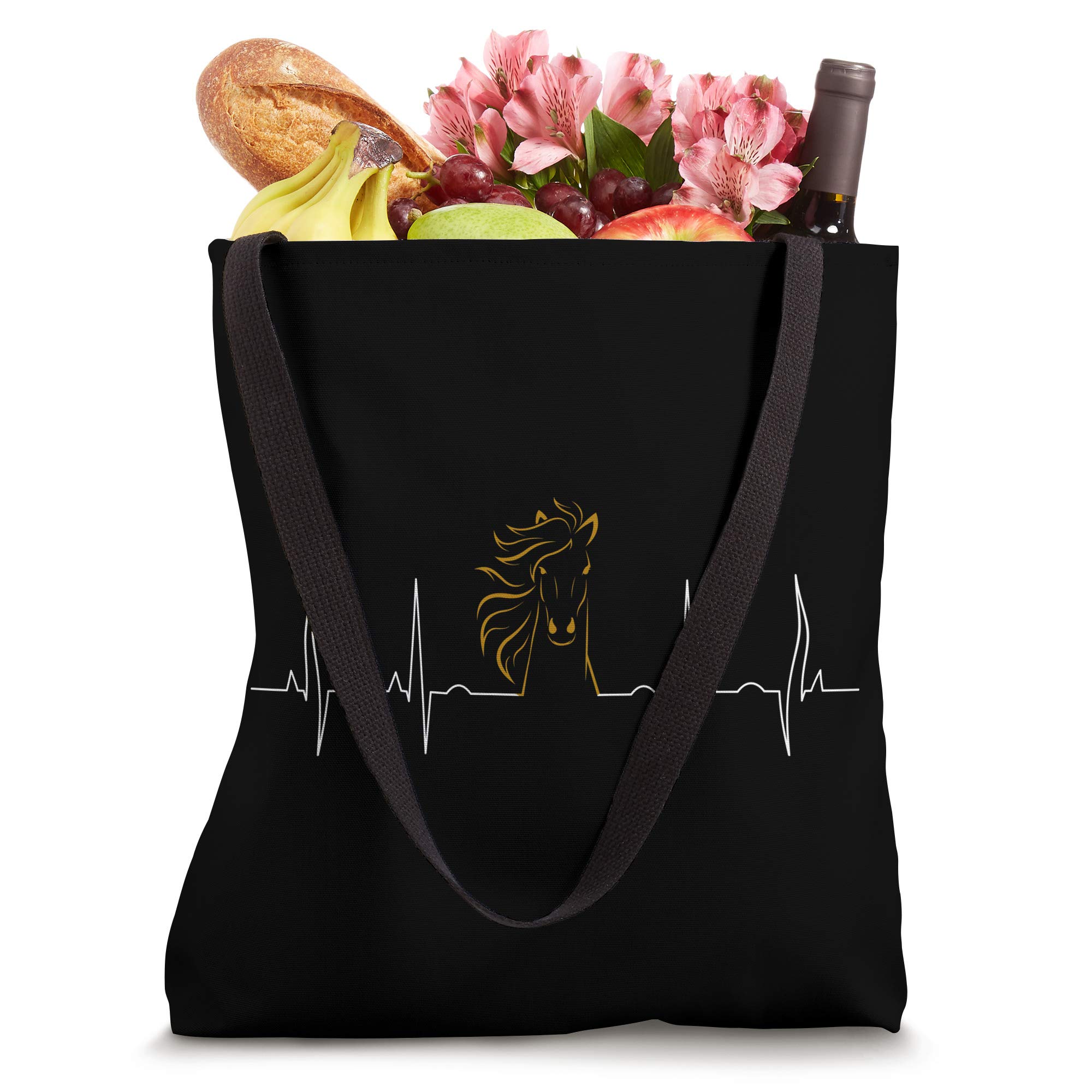 Equestrian Gifts for Horse Lovers - Heartbeat Horse Tote Bag for Riding Enthusiasts | Perfect for Horse Shows, Barn Visits & Equestrian Events