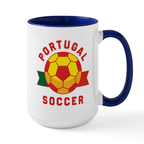White/Navy Inside - Portugal Soccer Mugs