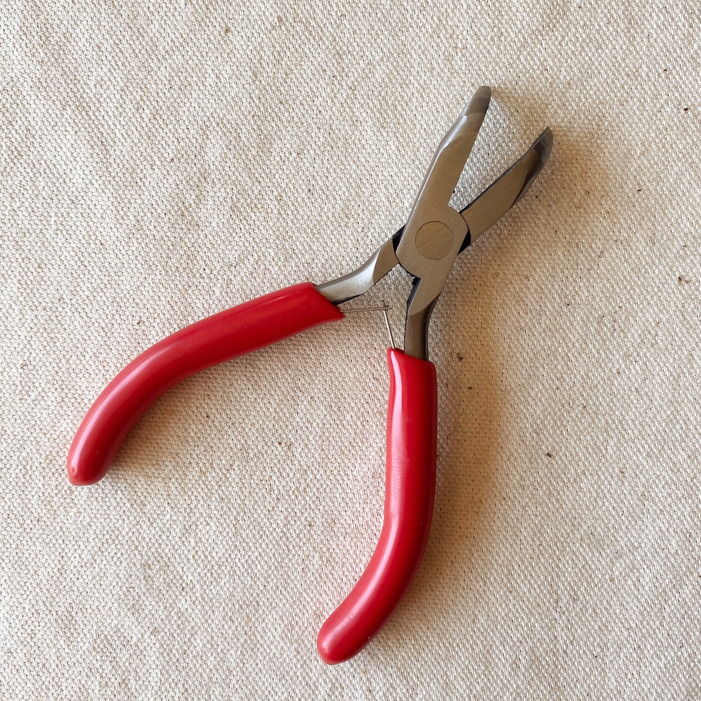 Bent Nose Pliers - 6 Inch Curved Tip Needle Nose Pliers for Jewelry Making, Electronics Repair, and Crafting - Ergonomic Grip for Precision Work