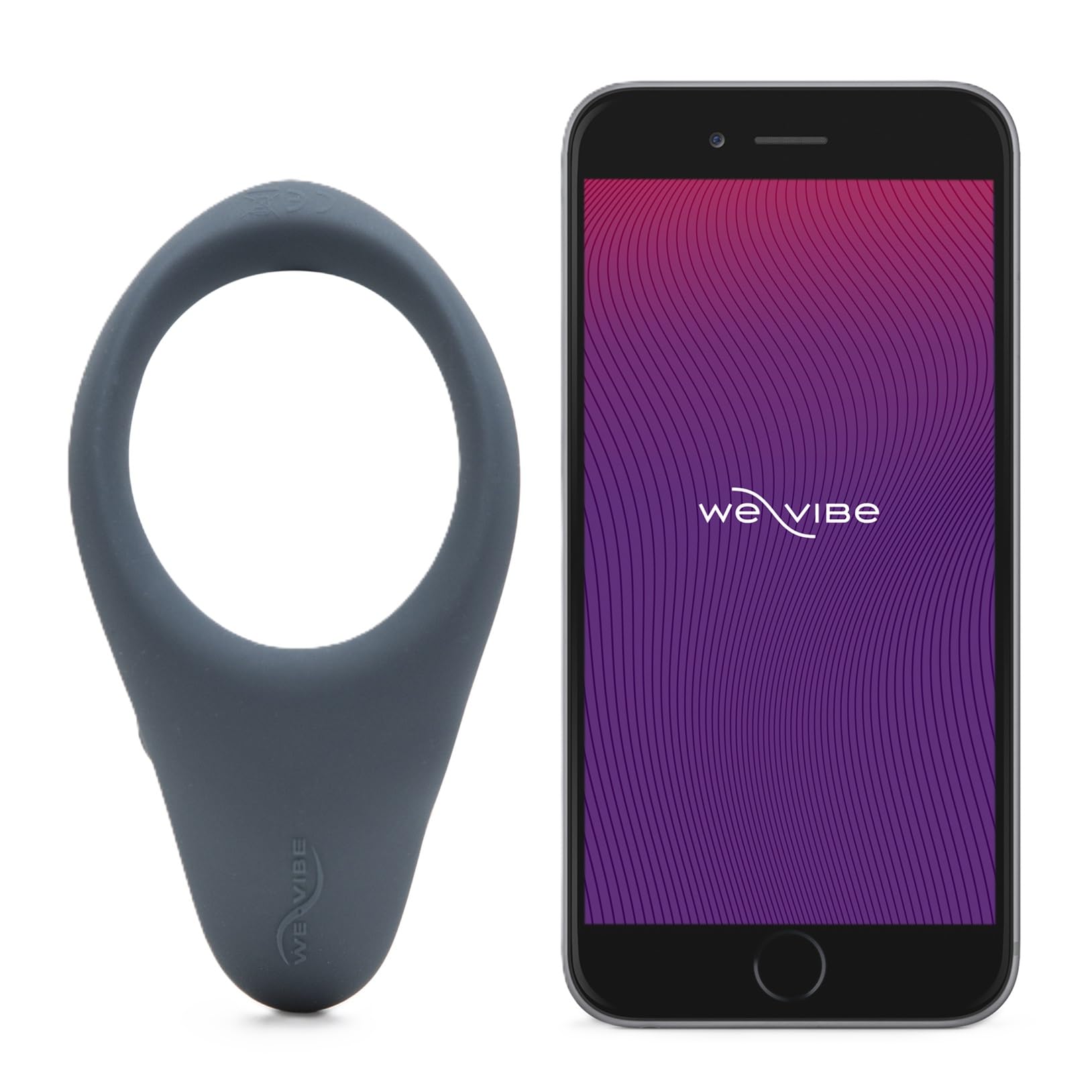 We-Vibe Verge Vibrating Cock Ring - App Controlled Male Vibrator with 10 Vibration Modes | Silicone Penis Ring for Men & Couples | Wearable Adult Toy for Enhanced Pleasure | Perfect for Couples Play & Solo Stimulation