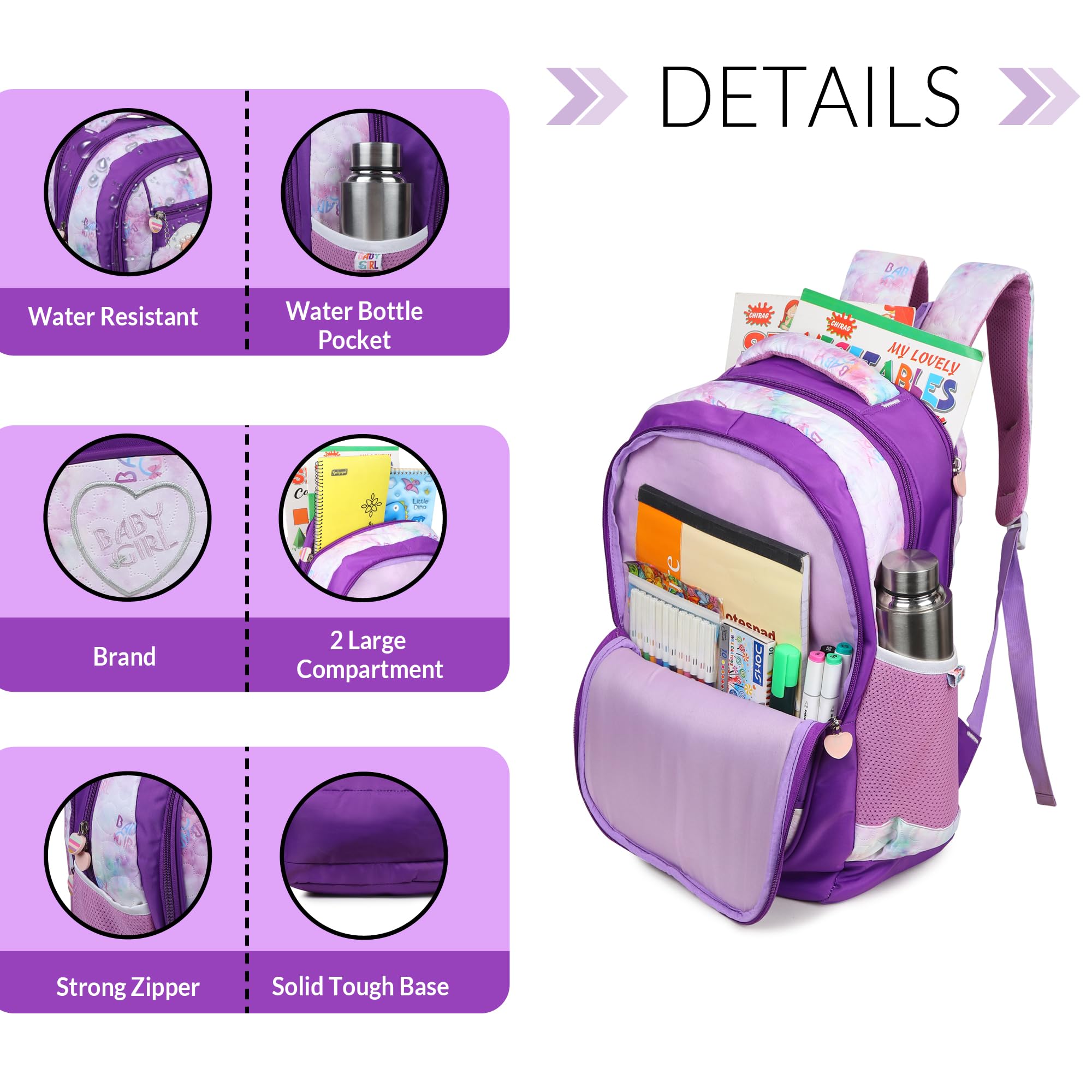 Stylish Waterproof Laptop Backpack for Girls & Boys - Trendy School, College & Travel Bag | Perfect for Daily Use, Commuting & Outdoor Adventures