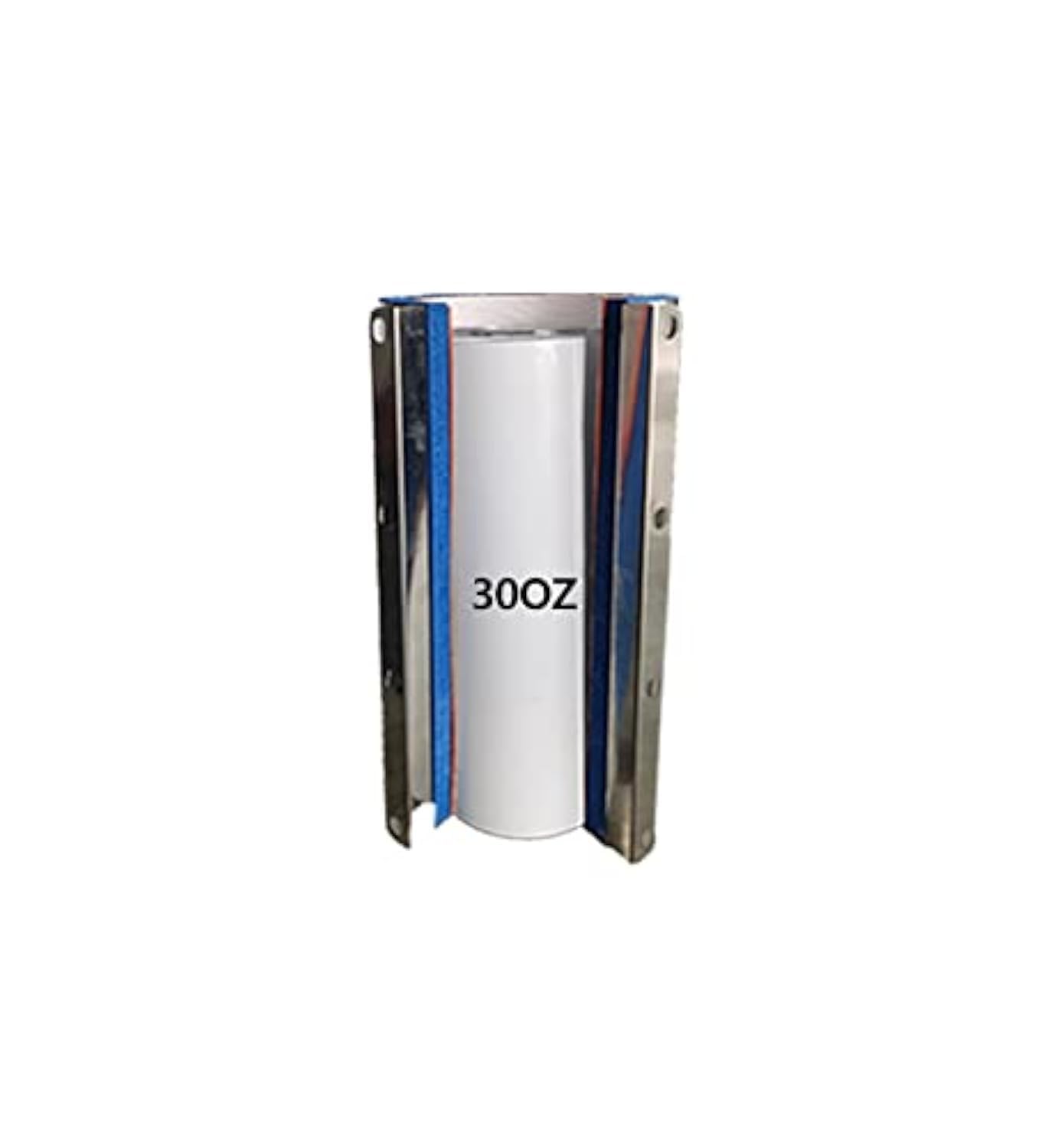 30 oz Silver Tumbler Heat Press Attachment for Sublimation - Perfect for Custom Tumblers, Mugs & Drinkware DIY Projects
