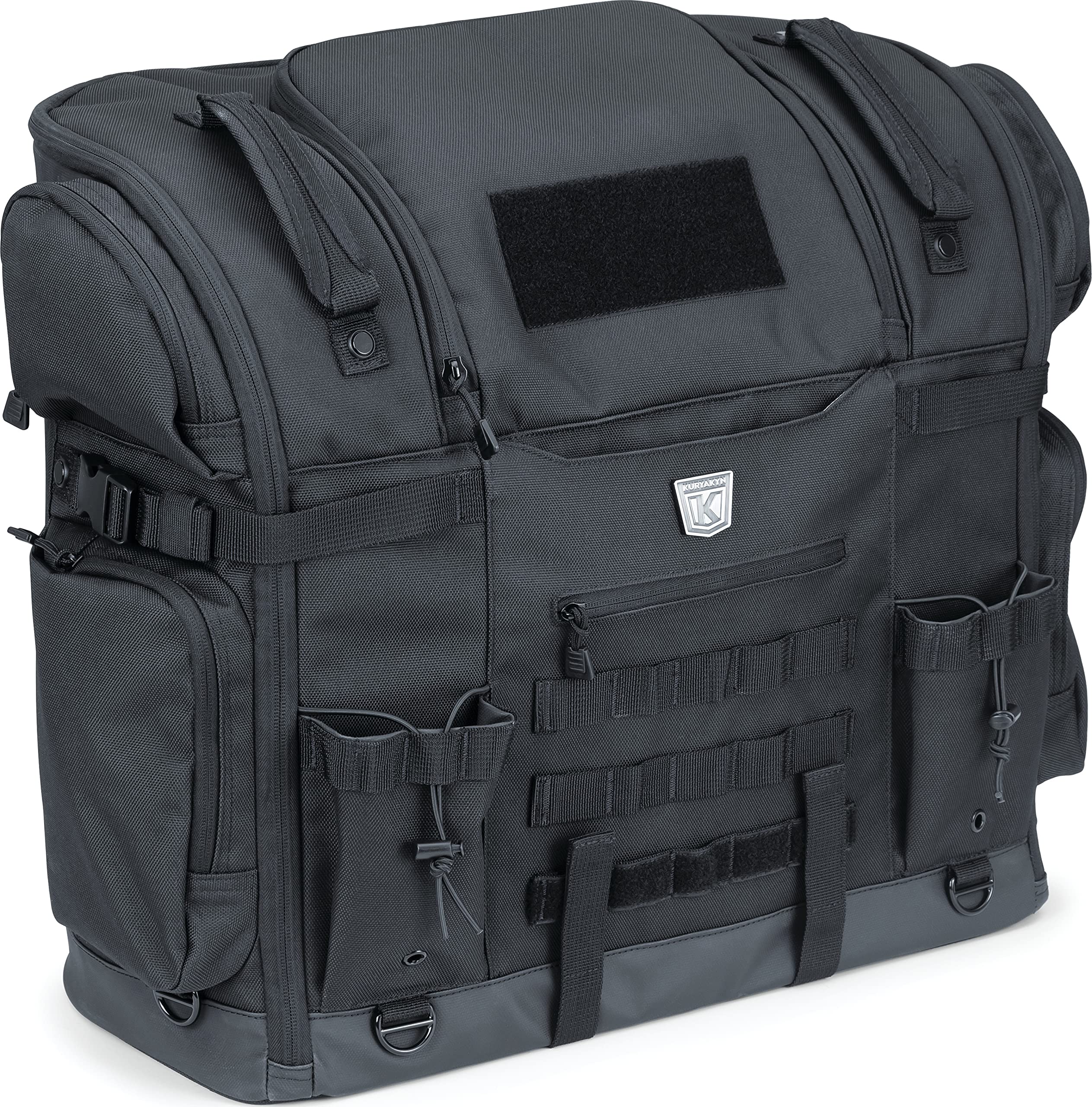 Kuryakyn 5723 Titan Pet Palace - Weatherproof & Heat-Resistant Motorcycle Pet Carrier for Dogs & Cats | Portable Travel Crate for Touring Seats (Black) | Perfect for Road Trips & Adventure Rides