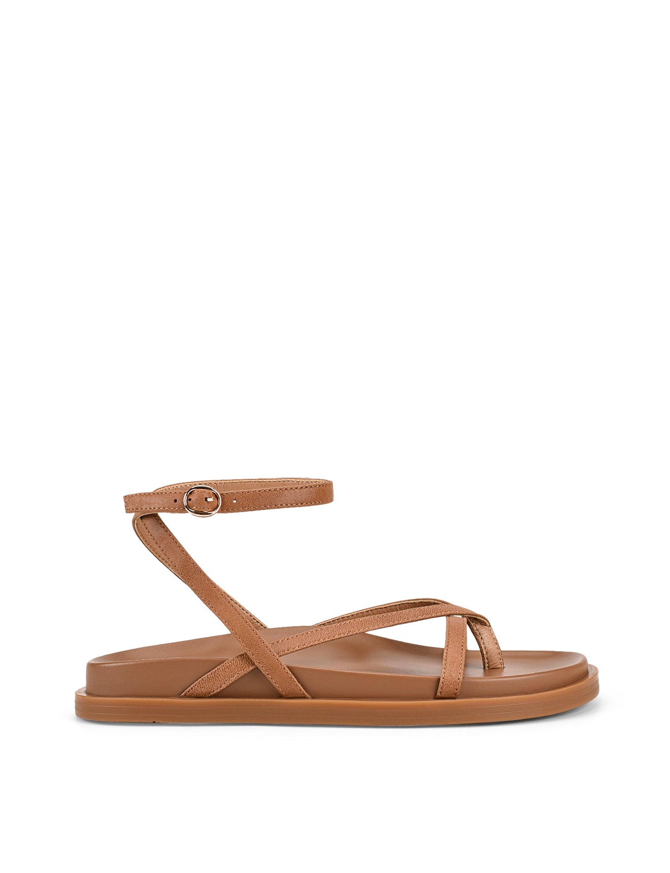 Lawrence Women's Comfortable Tan Leather Footbed Sandals - Perfect for Beach, Vacation & Summer Outfits
