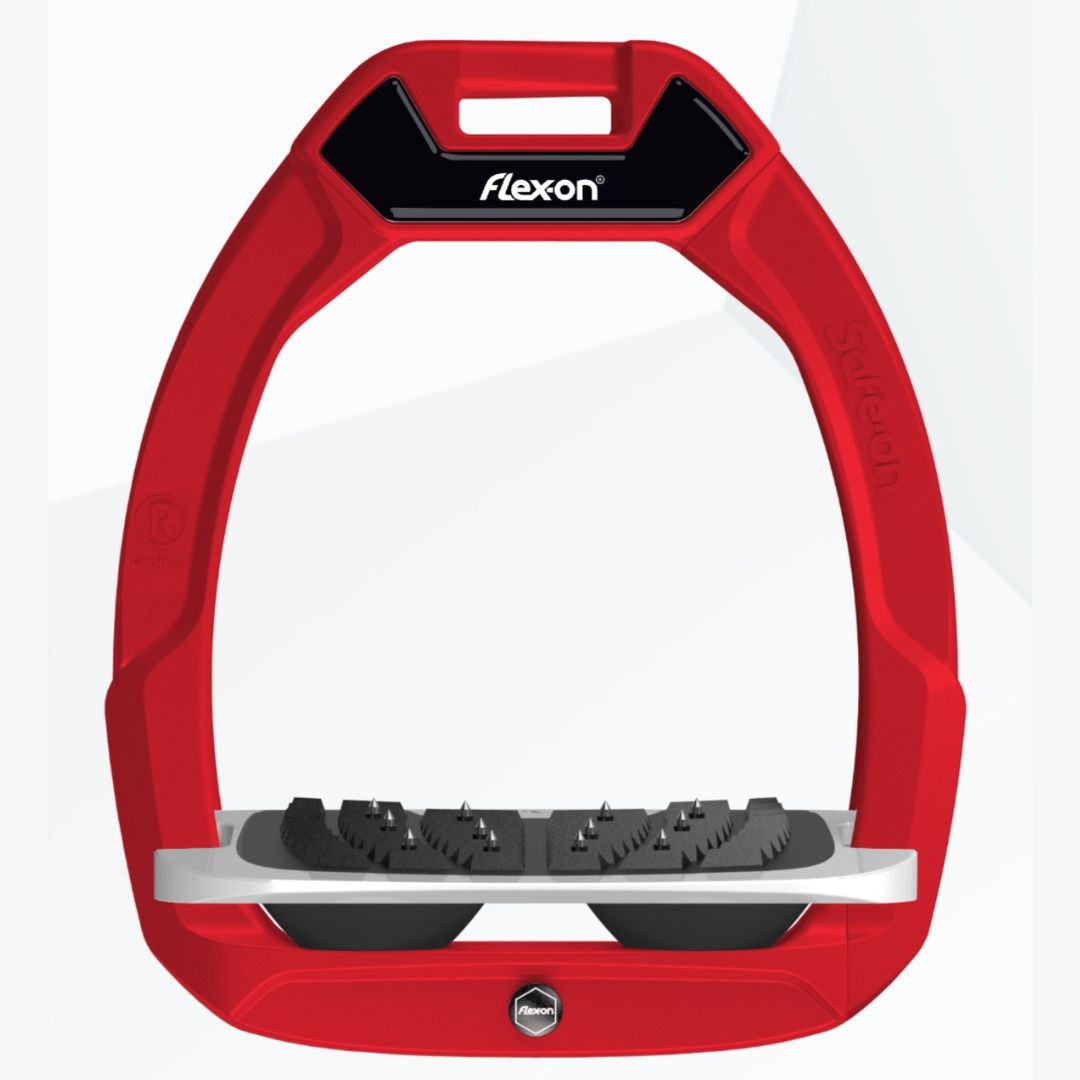 Customizable Flex on SafeOn Safety Stirrups - Adjustable & Secure Horse Riding Stirrups for Equestrians - Perfect for Trail Riding, Dressage & Jumping