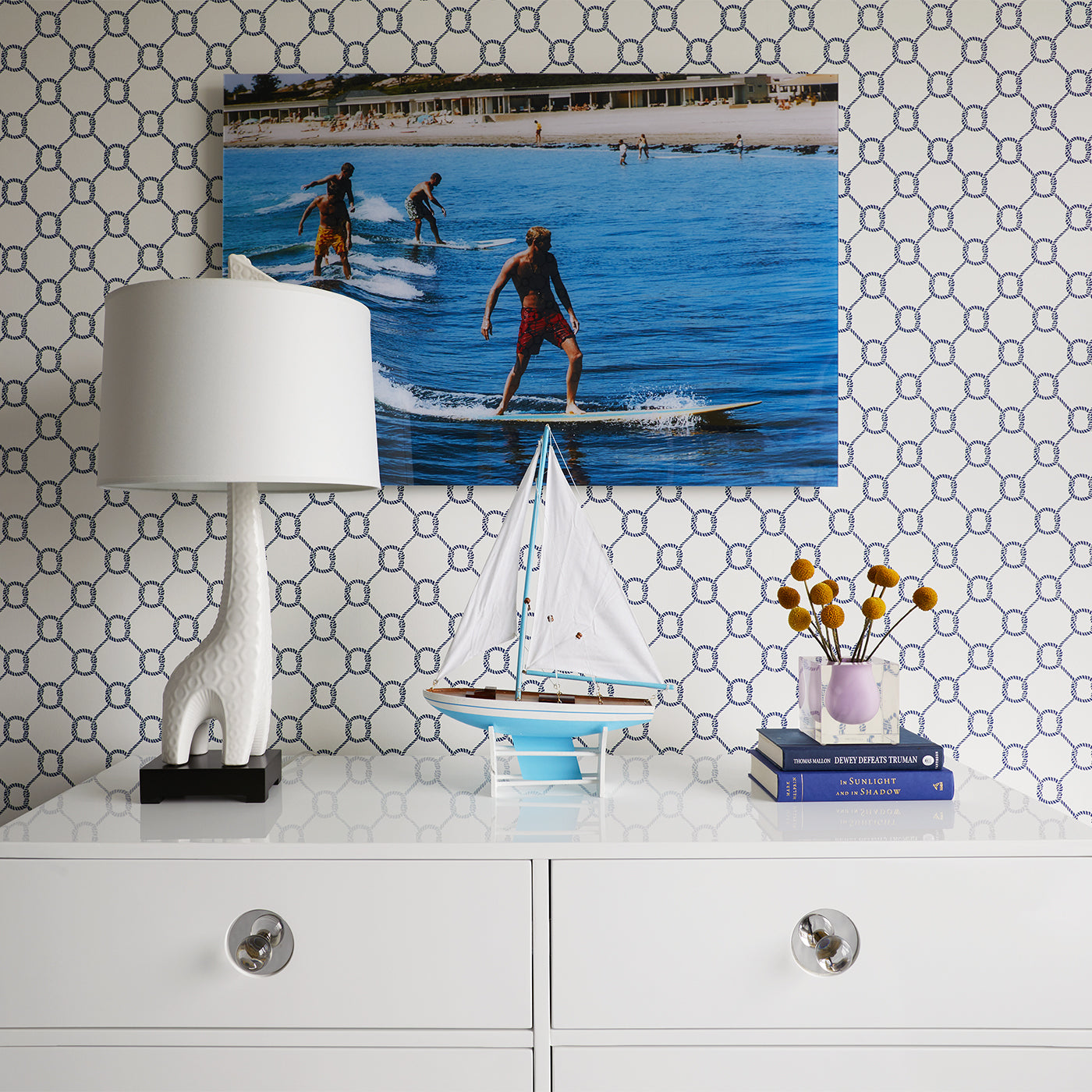 Slim Aarons 'Surfing Brothers' Vintage Beach Photography Print - Perfect for Coastal Home Decor & Surfing Enthusiasts