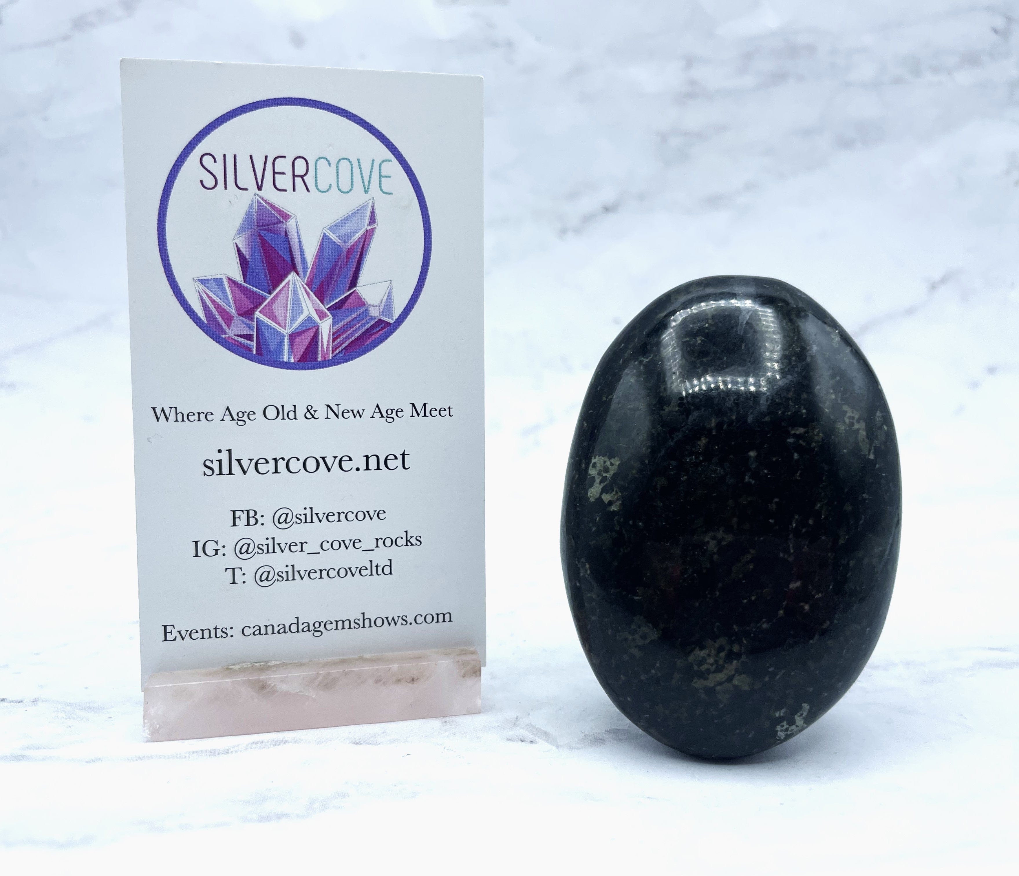 Coppernite Palm Stone - Natural Healing Crystal for Stress Relief, Meditation & Energy Balancing | Perfect for Yoga, Reiki & Spiritual Practices
