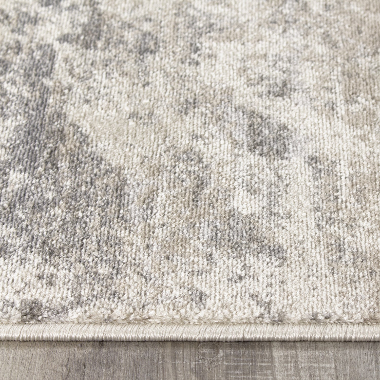 Faded Storm Rug 1'11 X 3'7 - Cream Grey Area Rug for Living Room, Bedroom & Office - Soft Modern Home Decor Rug