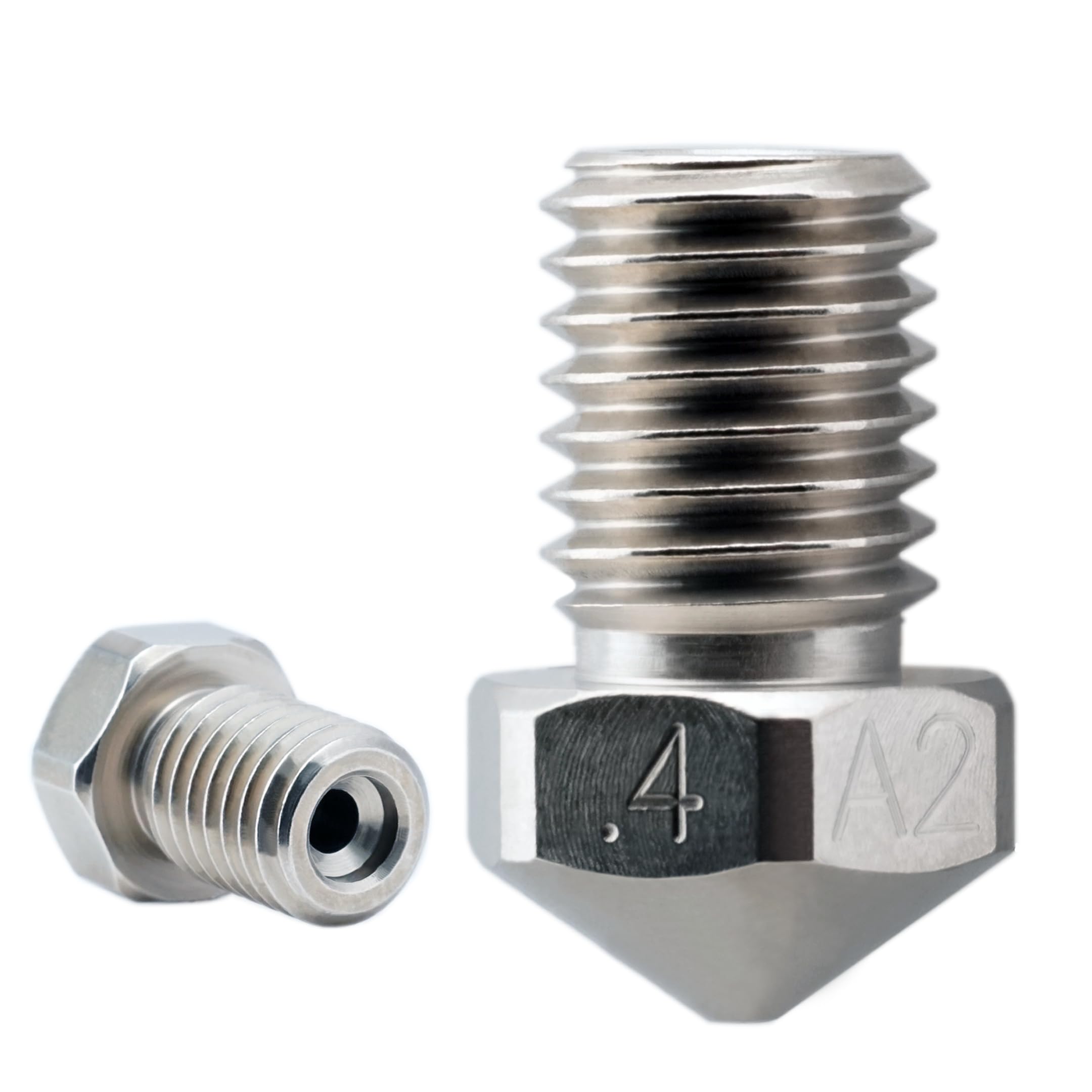 Micro Swiss Plated A2 Tool Steel Nozzle (.4mm) - High Wear Resistance for Dremel Digilab 3D45 & Idea Builder 3D Printers | Perfect for Precision 3D Printing & Prototyping