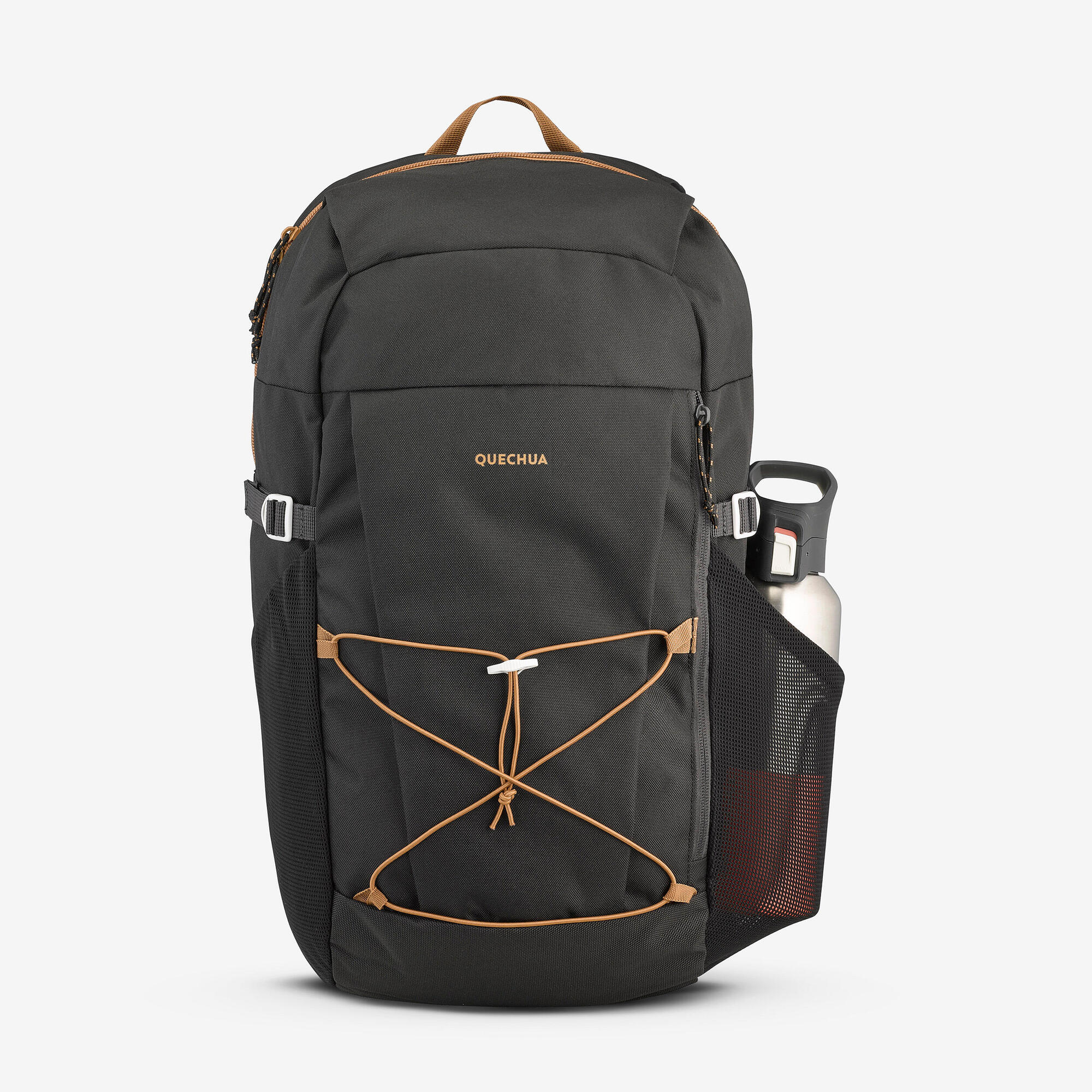 Quechua NH Arpenaz 100 30L Lightweight Hiking Backpack for Men & Women - Water-Resistant Daypack for Outdoor Camping, Trekking & Travel Adventures