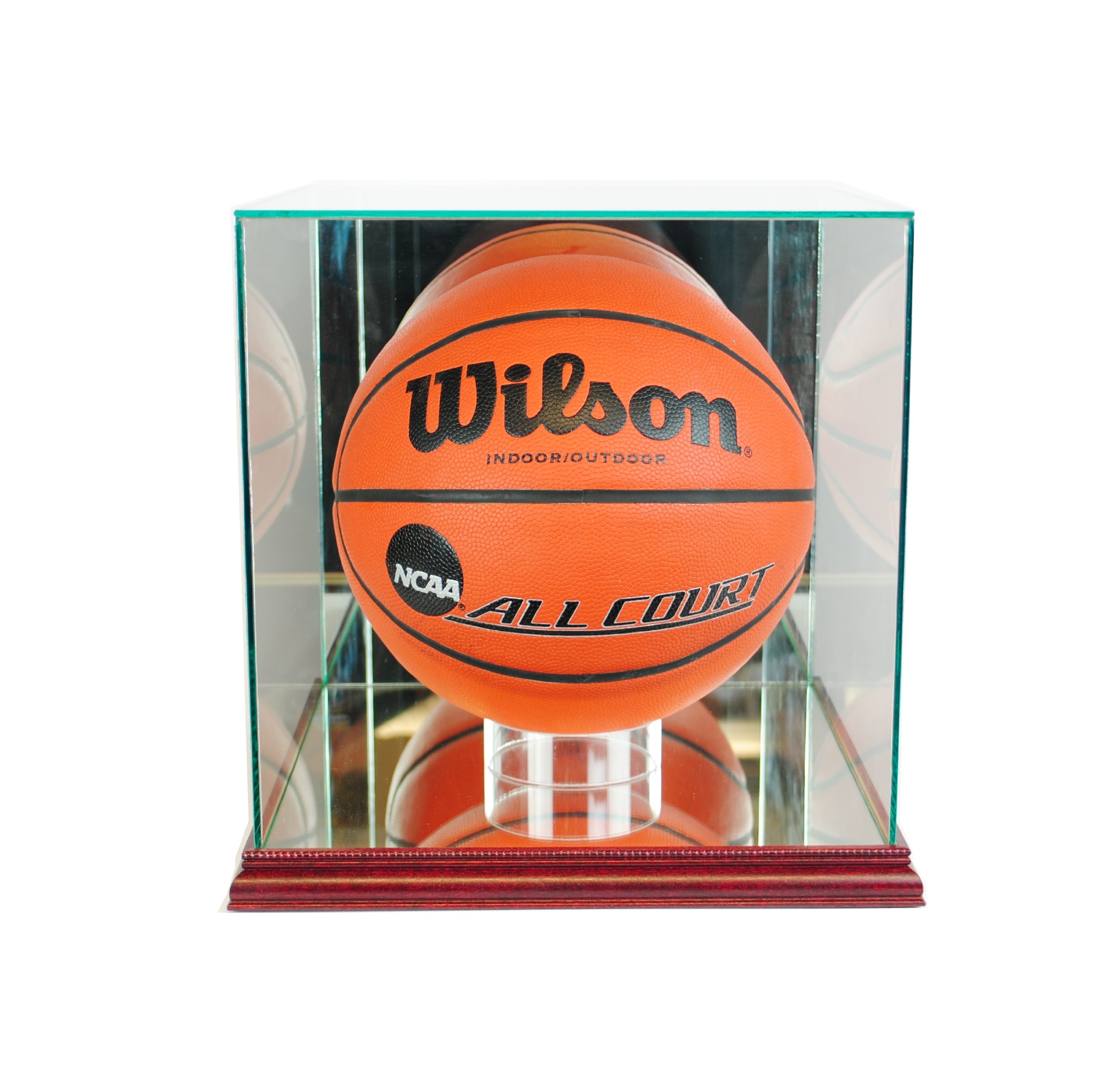 NBA Basketball Display Case - Premium Glass Rectangle Showcase for Collectibles & Memorabilia - Perfect for Home, Office, or Sports Fan Cave Decor