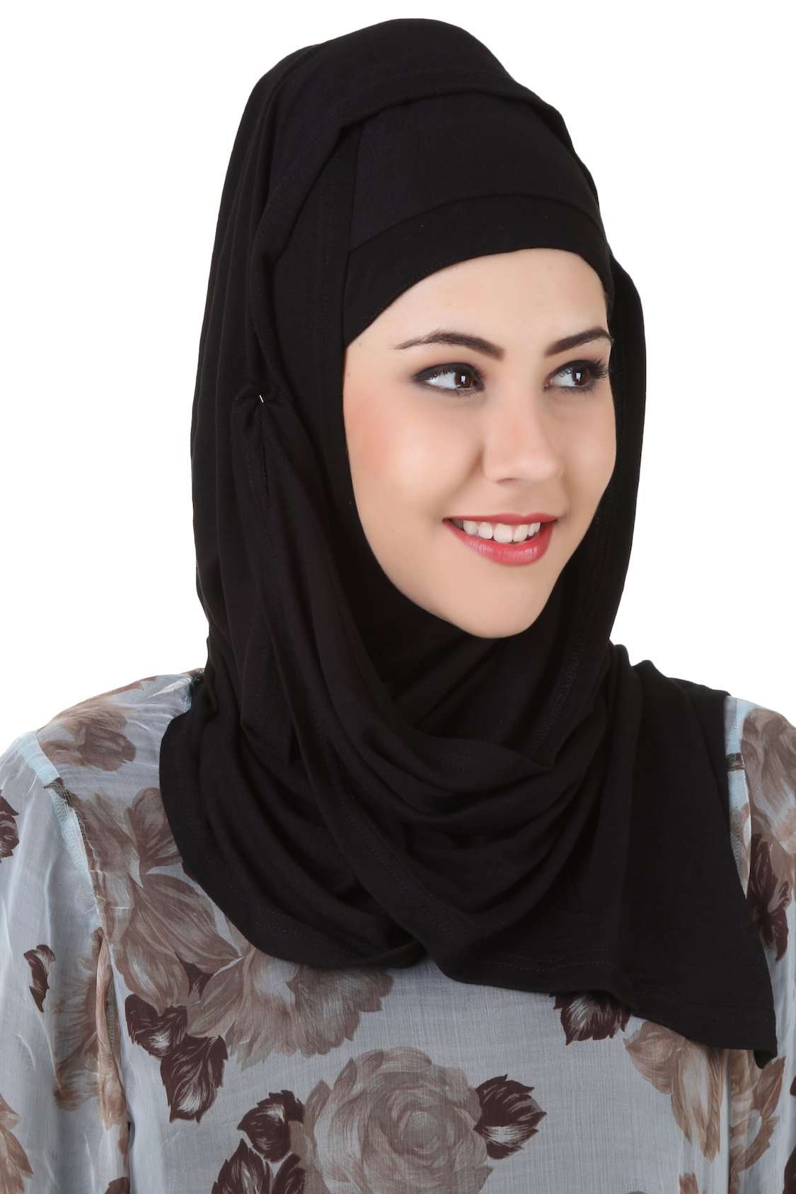 Baseema Black Jersey Viscose Hijab - Soft & Breathable Muslim Headscarf for Women - Perfect for Daily Wear, Prayer & Modest Fashion