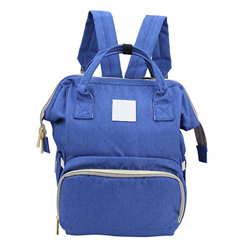 Multi-Functional Mummy Bag - Large Capacity Diaper Backpack with Shoulder Straps, Baby Changing Storage Organizer, Fashionable Design (Blue) | Perfect for Travel, Outings & Daily Parenting Essentials