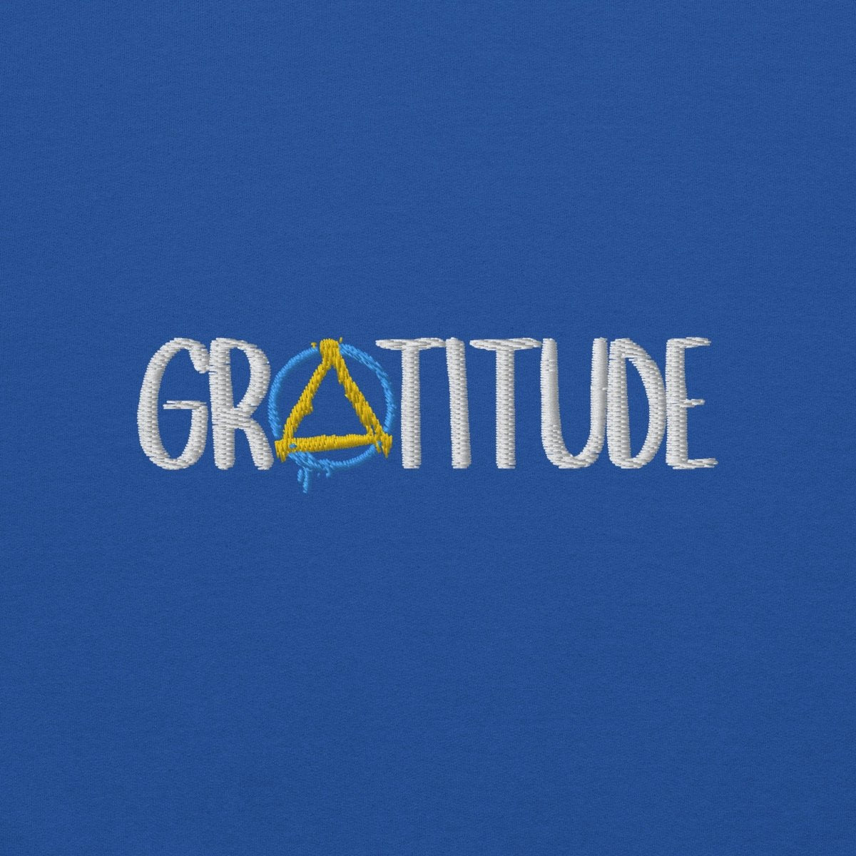 Gratitude Embroidered Unisex Hoodie - Soft Cotton Pullover Sweatshirt for Men & Women | Perfect for Casual Wear, Gifts & Everyday Comfort