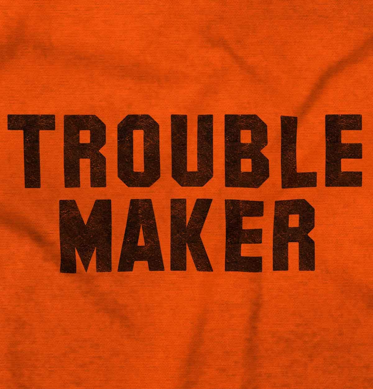 Brisco Brands Trouble Maker Rebel College Party Hoodie Sweatshirt for Women & Men - Comfortable Pullover for Casual Wear, Street Style & Campus Fashion