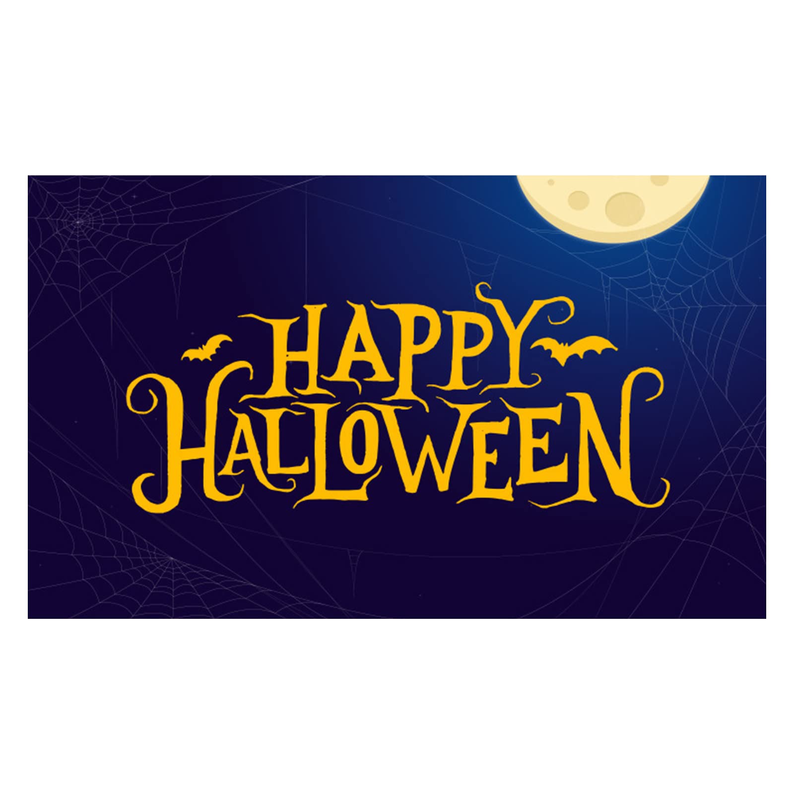 Halloween Party Decorations - Pumpkin House Flag & Banner Background Cloth for Outdoor Yard, Porch, and Indoor Wall Decor