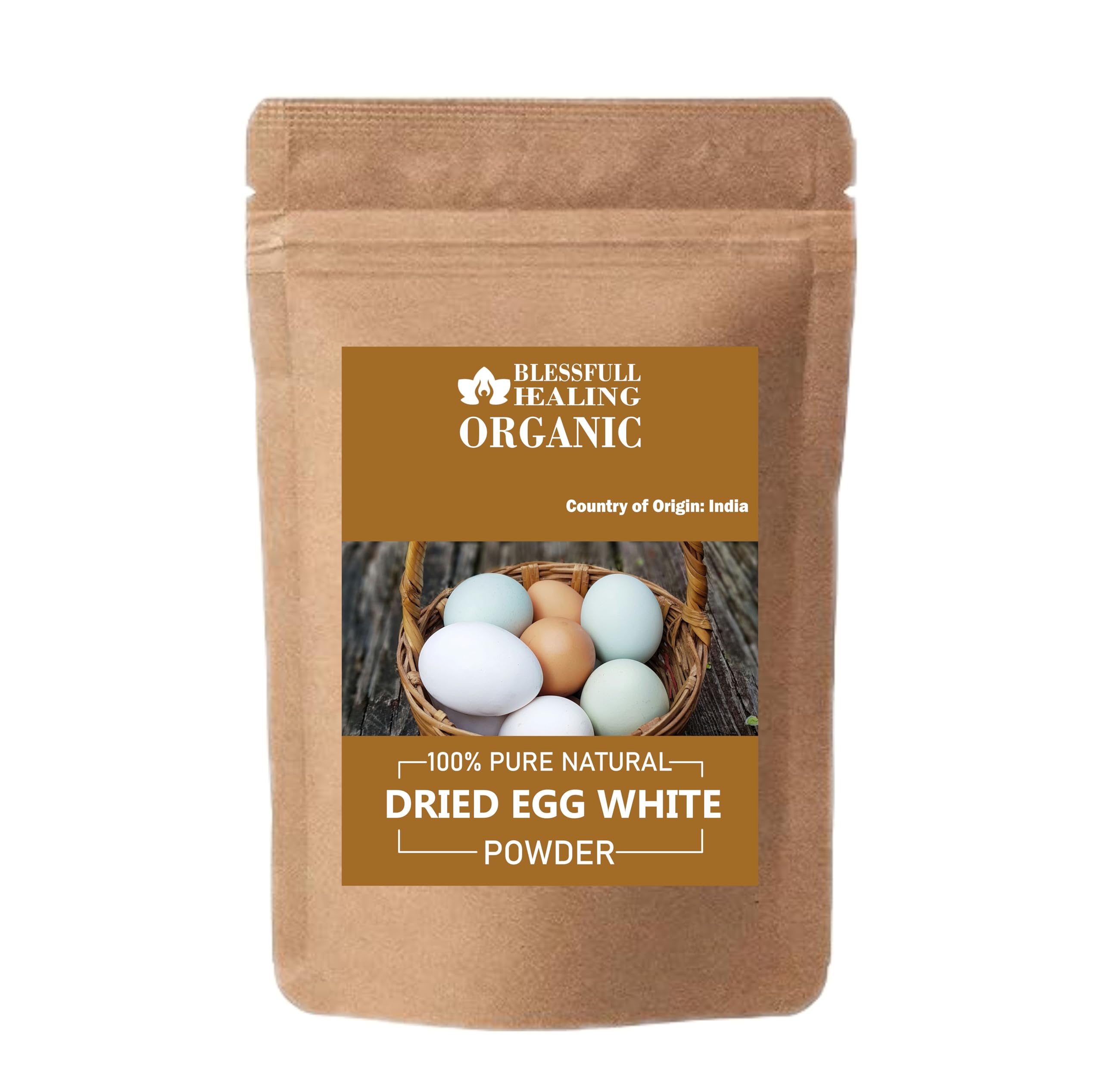 Organic Dried Egg White Powder 100% Pure Natural - 100g (3.52oz) | High Protein Baking Ingredient for Keto, Paleo & Fitness Recipes | Perfect for Meringues, Macarons & Protein Shakes