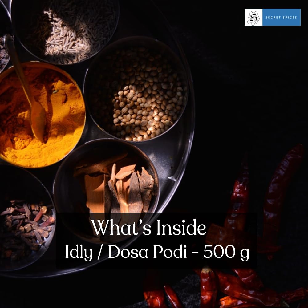 Premium Indian Spice Blends - Authentic Masala Powder for Rasam, Idly & Dosa (1000g & 500g Options) | Perfect for South Indian Cooking, Homemade Recipes & Vegan Dishes