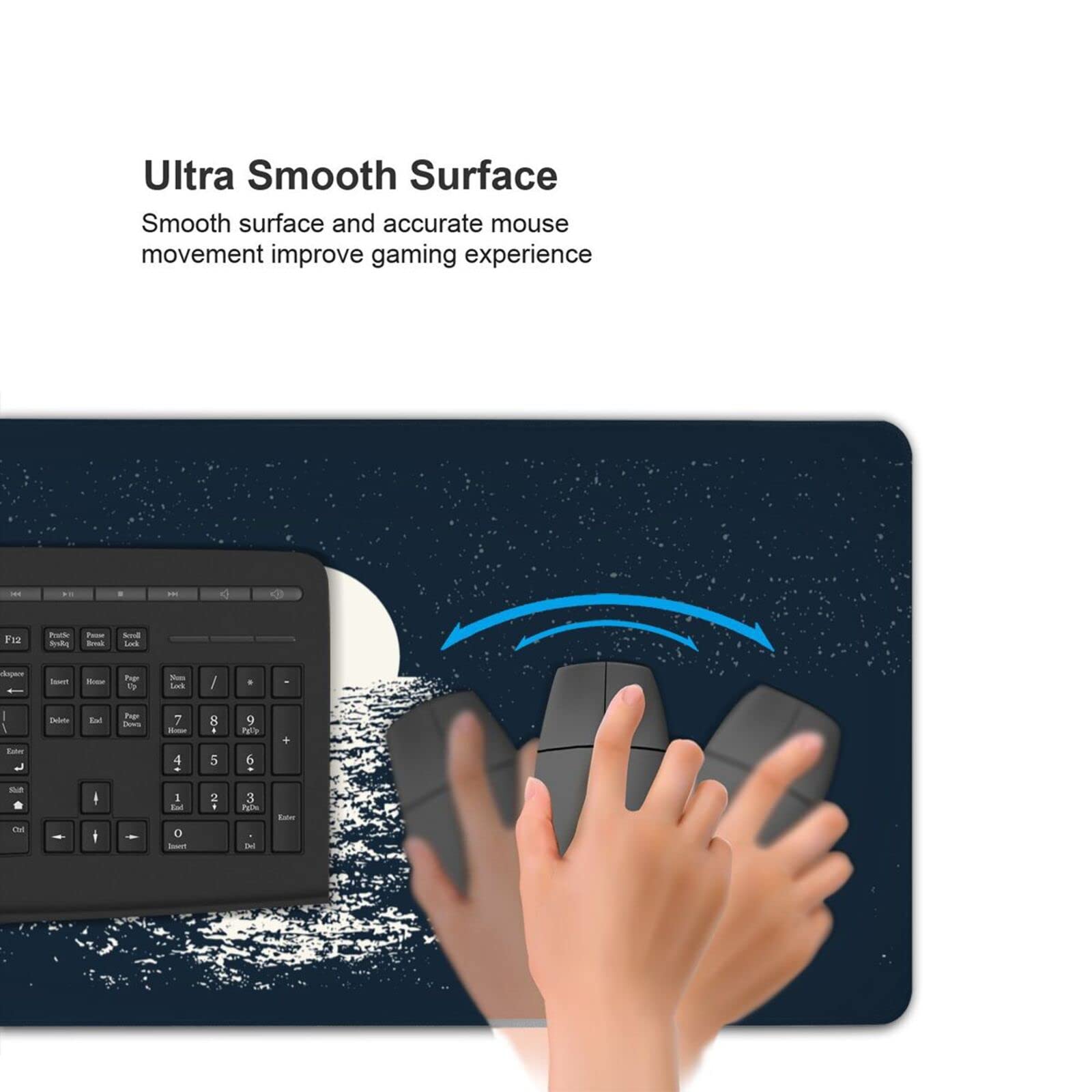 Fantasy Landscape Large Mouse Pad - Extended Gaming Mouse Mat with Nature Design for Computer & Desk - Perfect for Gaming, Office Work & Home Use