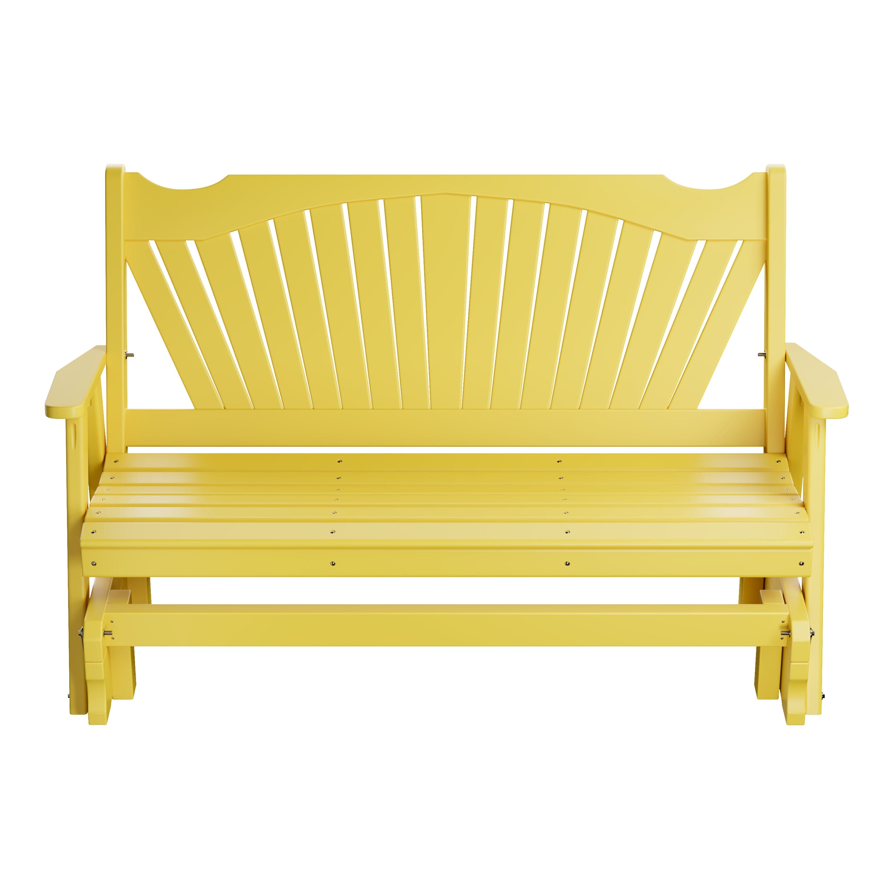 Keystone Amish Co. Sunburst Porch Glider - Solid Wood Outdoor Swing Bench for Patio, Garden & Backyard Relaxation | Perfect for Porch, Deck & Outdoor Lounging