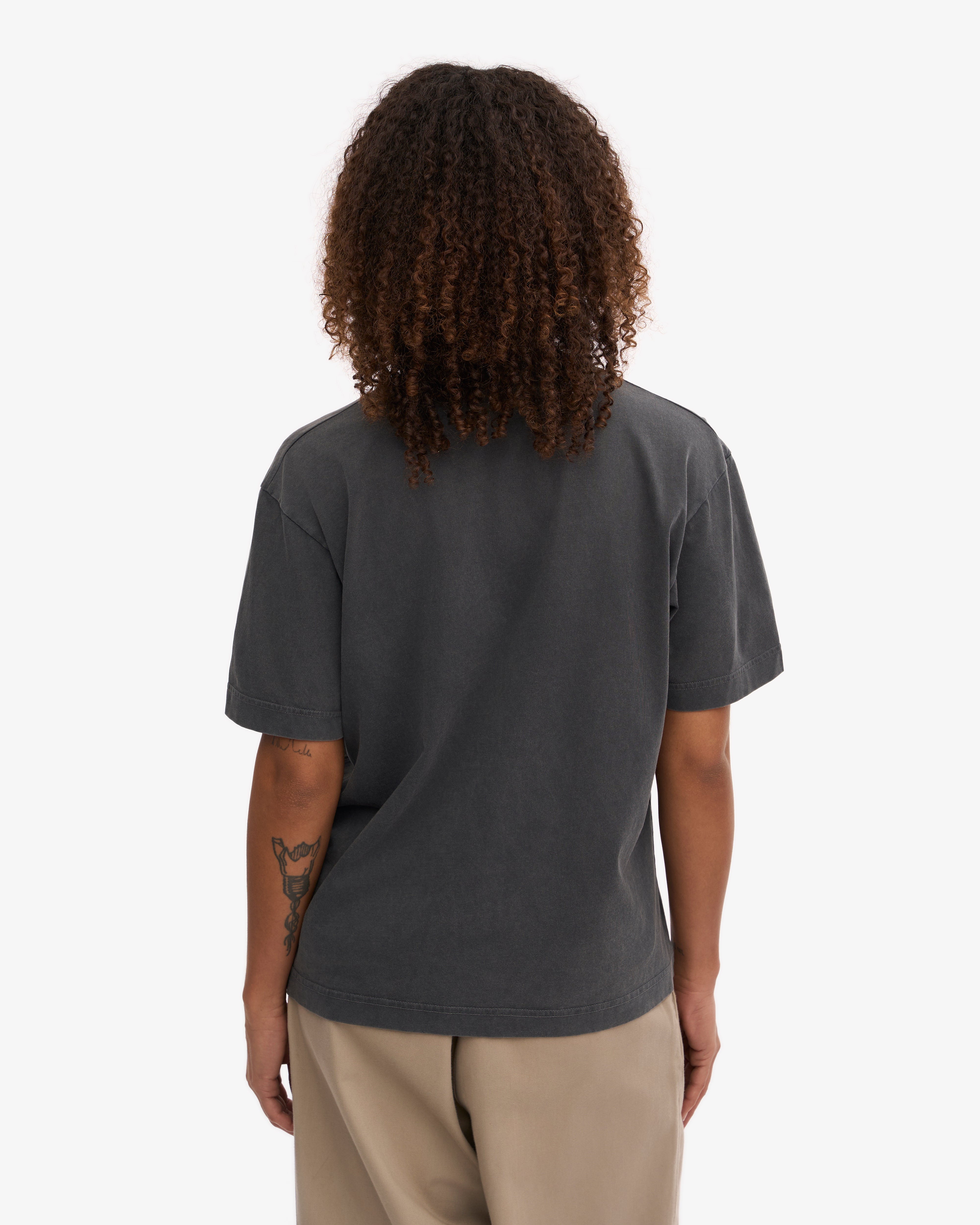Oversized Organic Cotton T-Shirt for Men & Women | Faded Black | Soft & Comfortable | Perfect for Casual Wear, Loungewear & Everyday Outfits