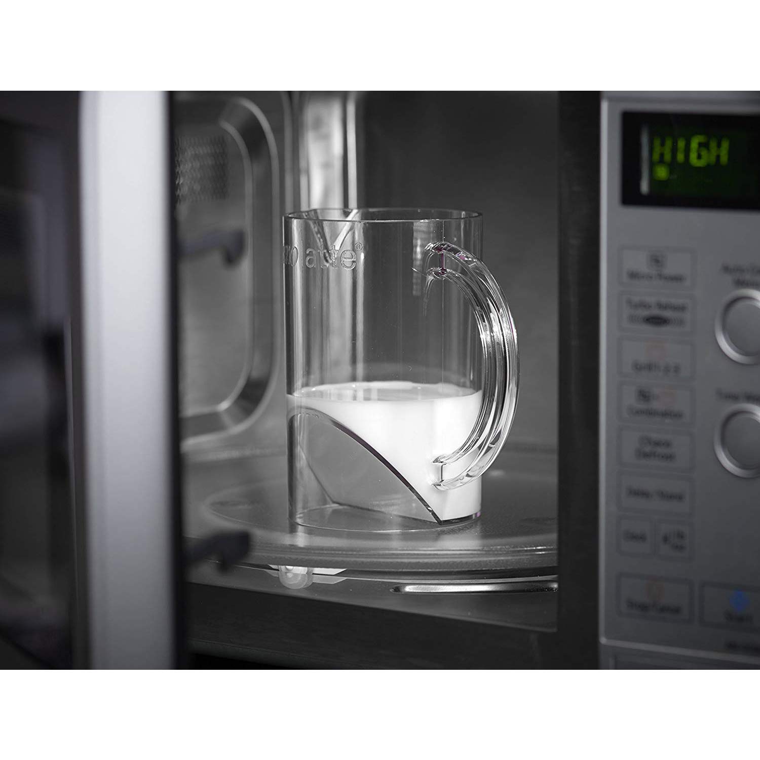 Aerolatte Microwave Milk Frother Pitcher - 3 Cup Capacity for Perfect Frothy Coffee, Hot Chocolate & Lattes - Ideal for Home Baristas & Coffee Lovers