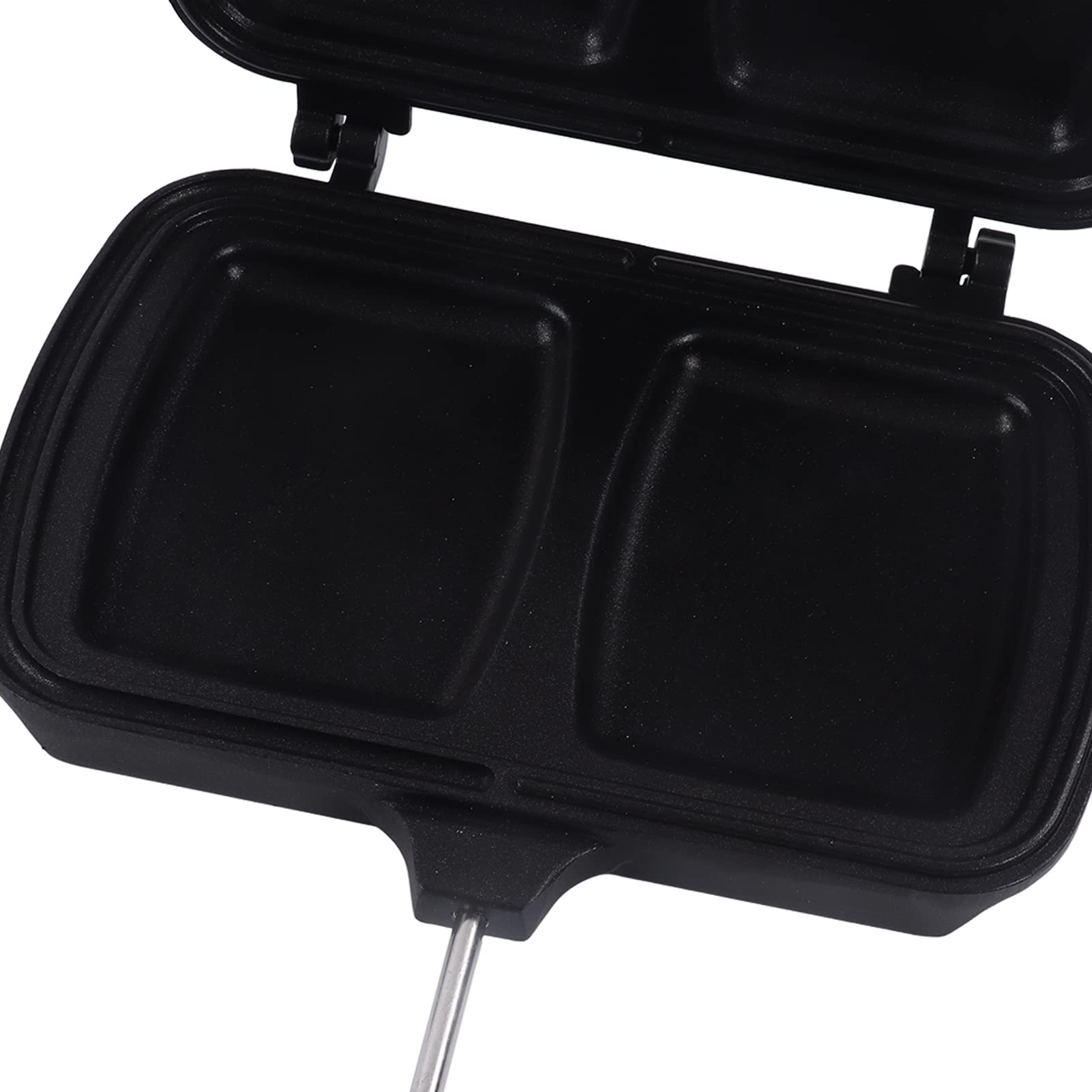 Nonstick Aluminum Alloy Double-Sided Sandwich Panini Maker with Removable Handles - Perfect for Grilled Cheese, Paninis & Breakfast Sandwiches at Home or Cafe